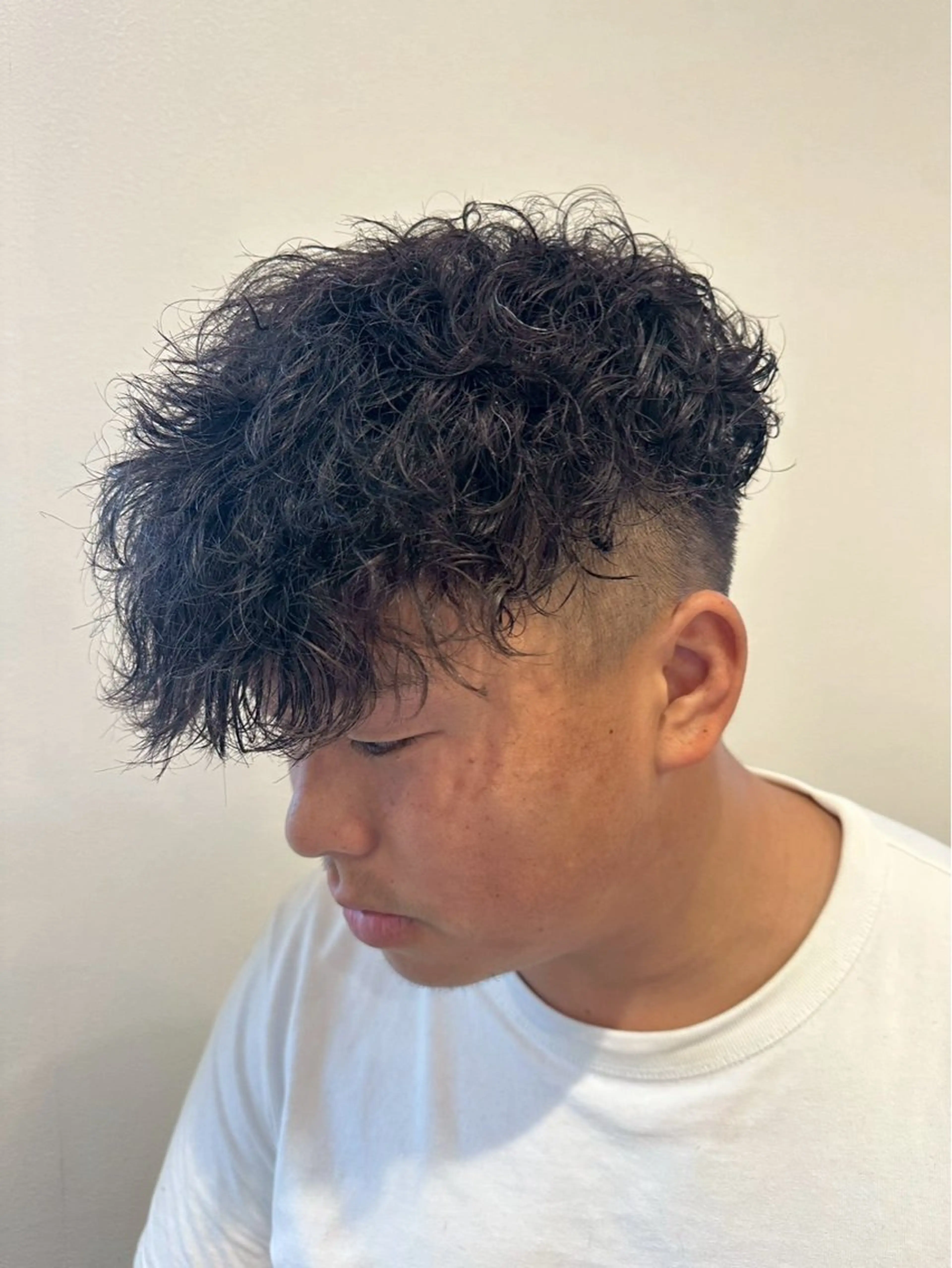 ショート パーマ メンズ カット パーマ Joule 大分メンズのヘアスタイル