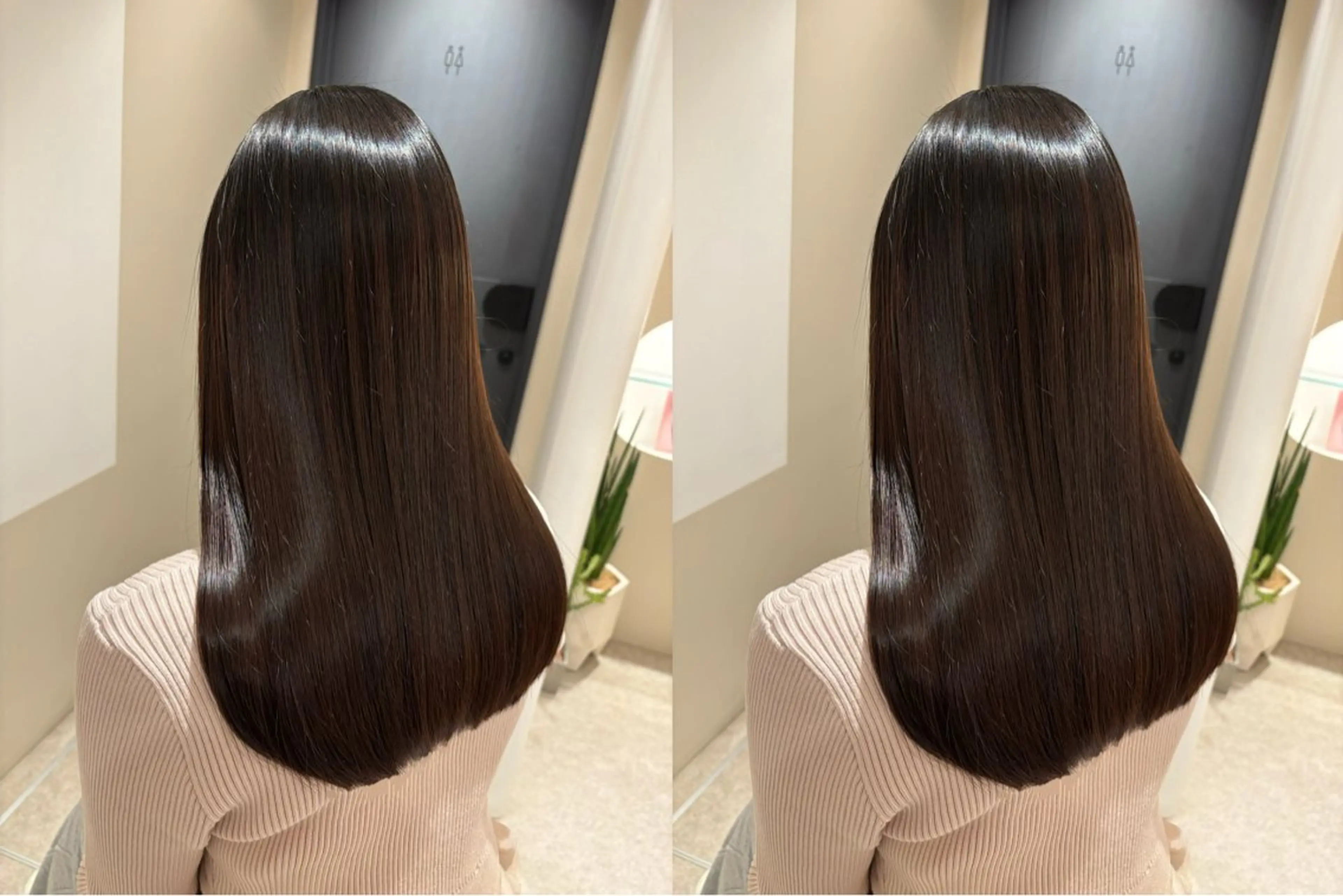 セミロング トリートメント Bonheur銀座 michiko艶髪のヘアスタイル