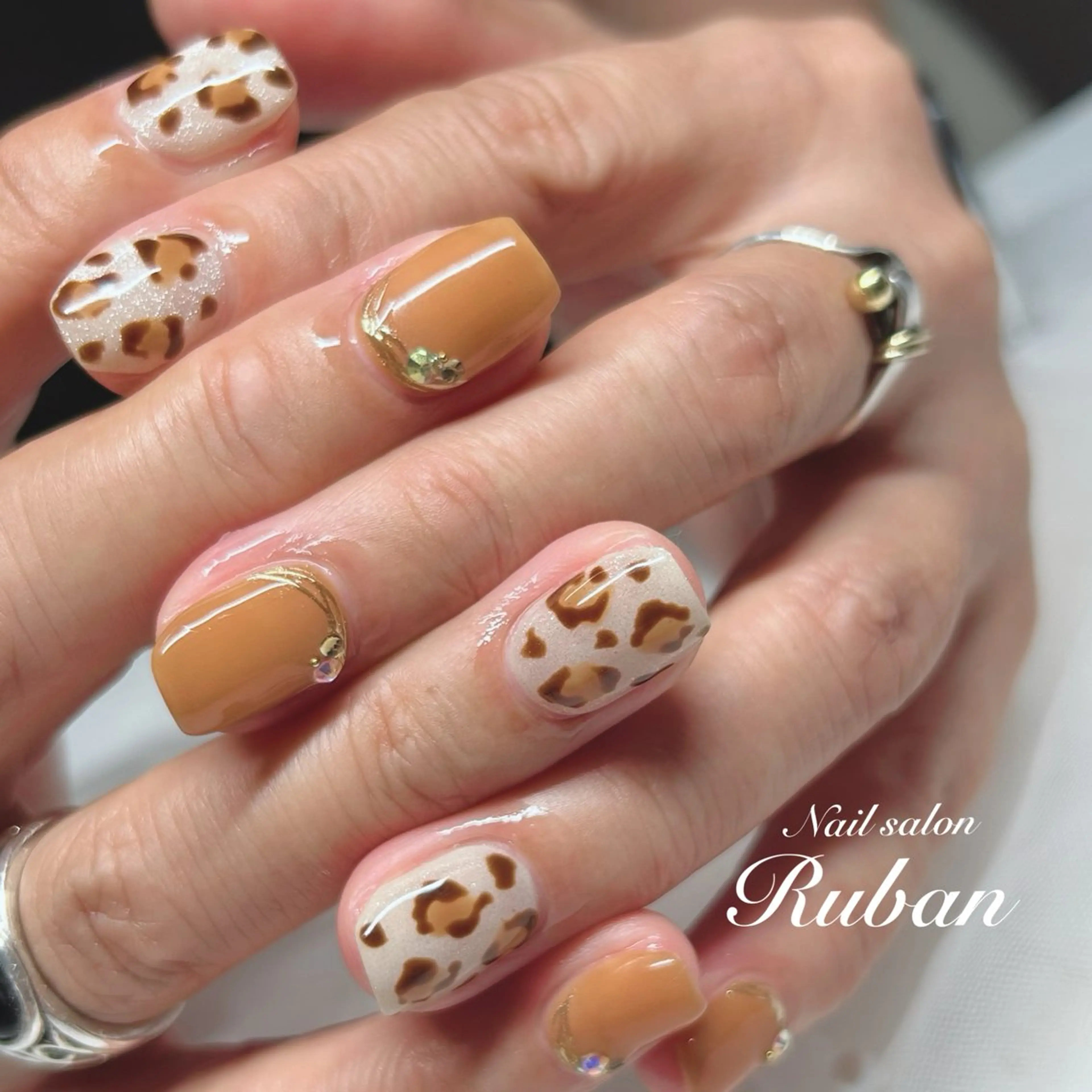 ネイル アニマル柄 Nail salon Rubanのネイルデザイン