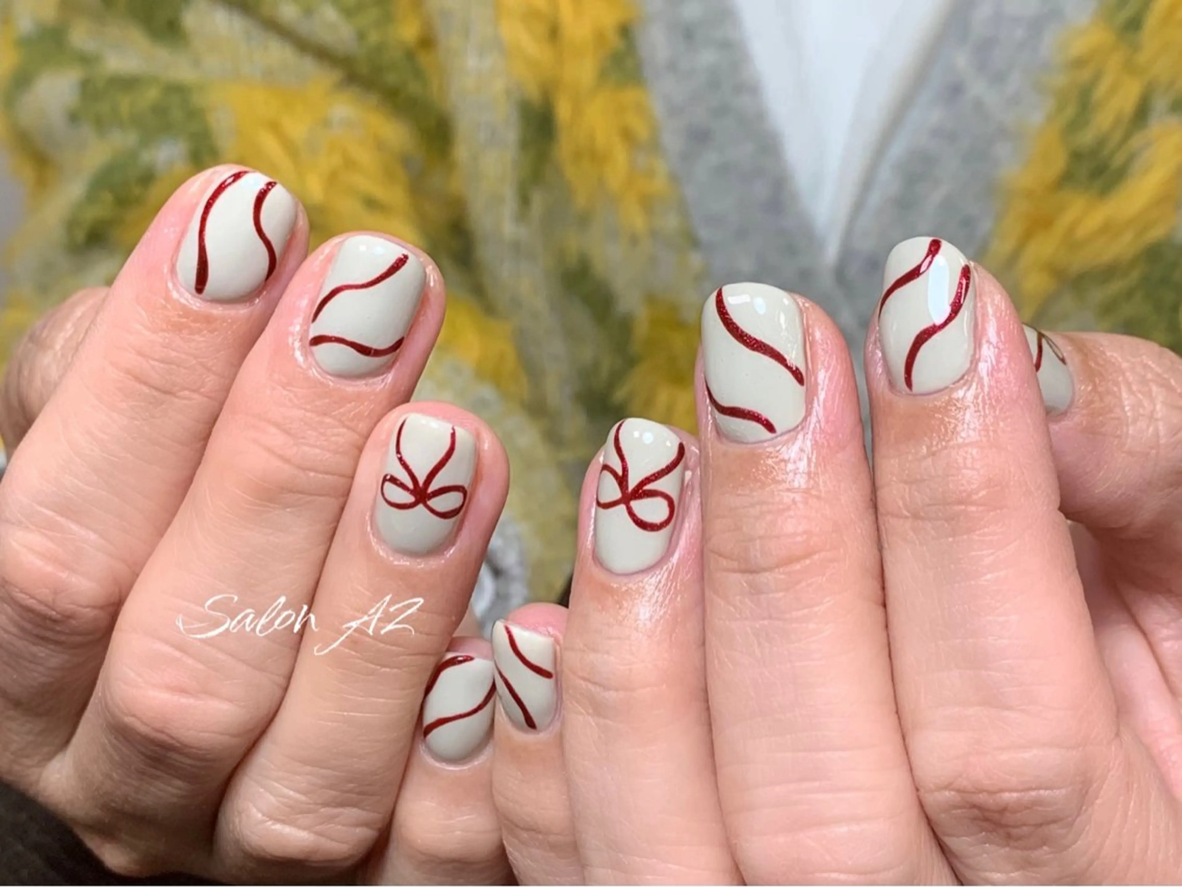 ネイル アートネイル フットネイル フレンチネイル マグネットネイル 持ち込み ハンドネイル salon AZのネイルデザイン