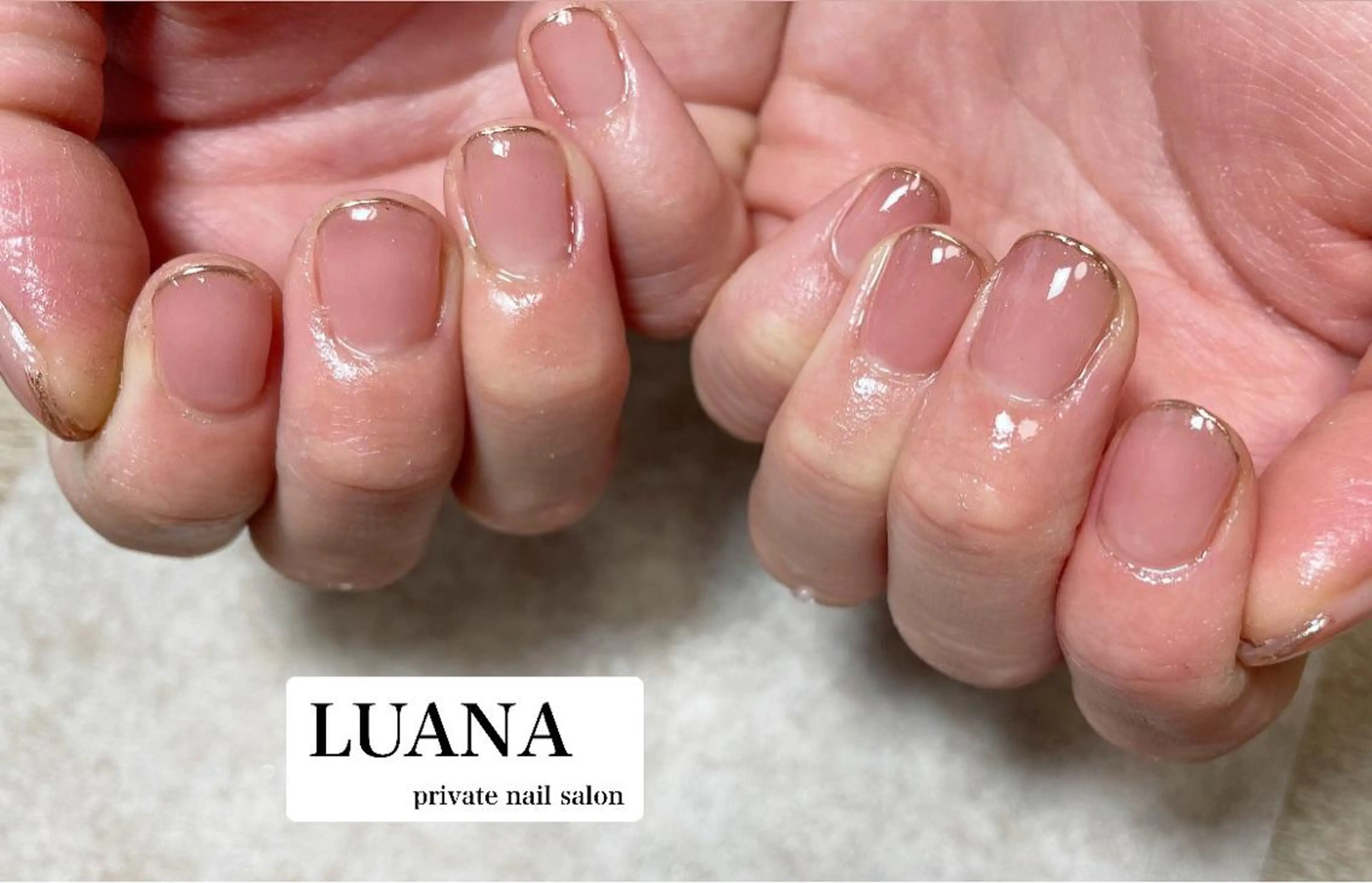 ネイル ドット フラワーネイル フレンチネイル ガラスフレンチ マットネイル ルアナ プライベートサロンのネイルデザイン