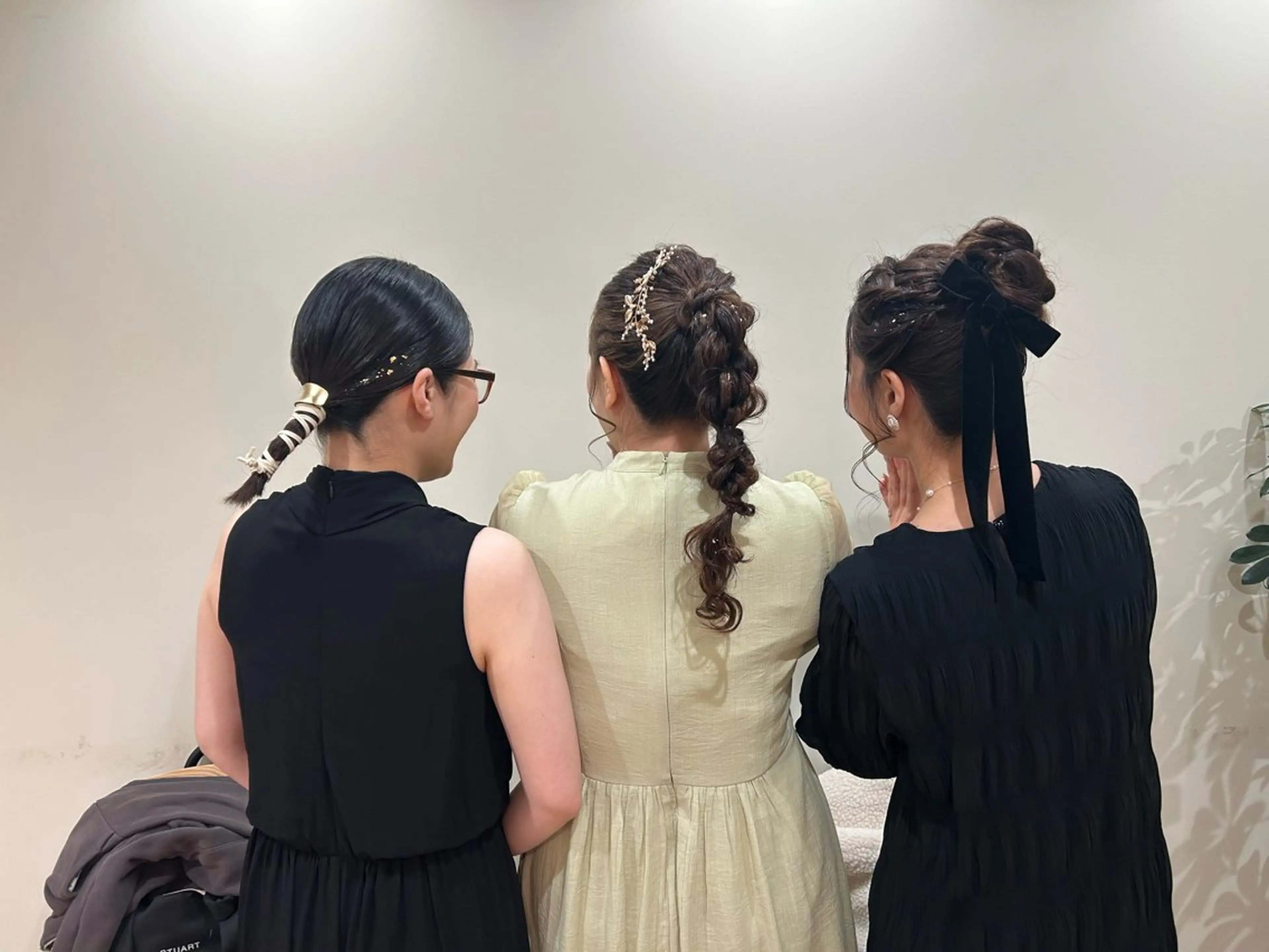 ミディアム ヘアアレンジ ヘアセット ボウ🪞ヘアセット /マツパ/眉毛のマツエク・マツパデザイン