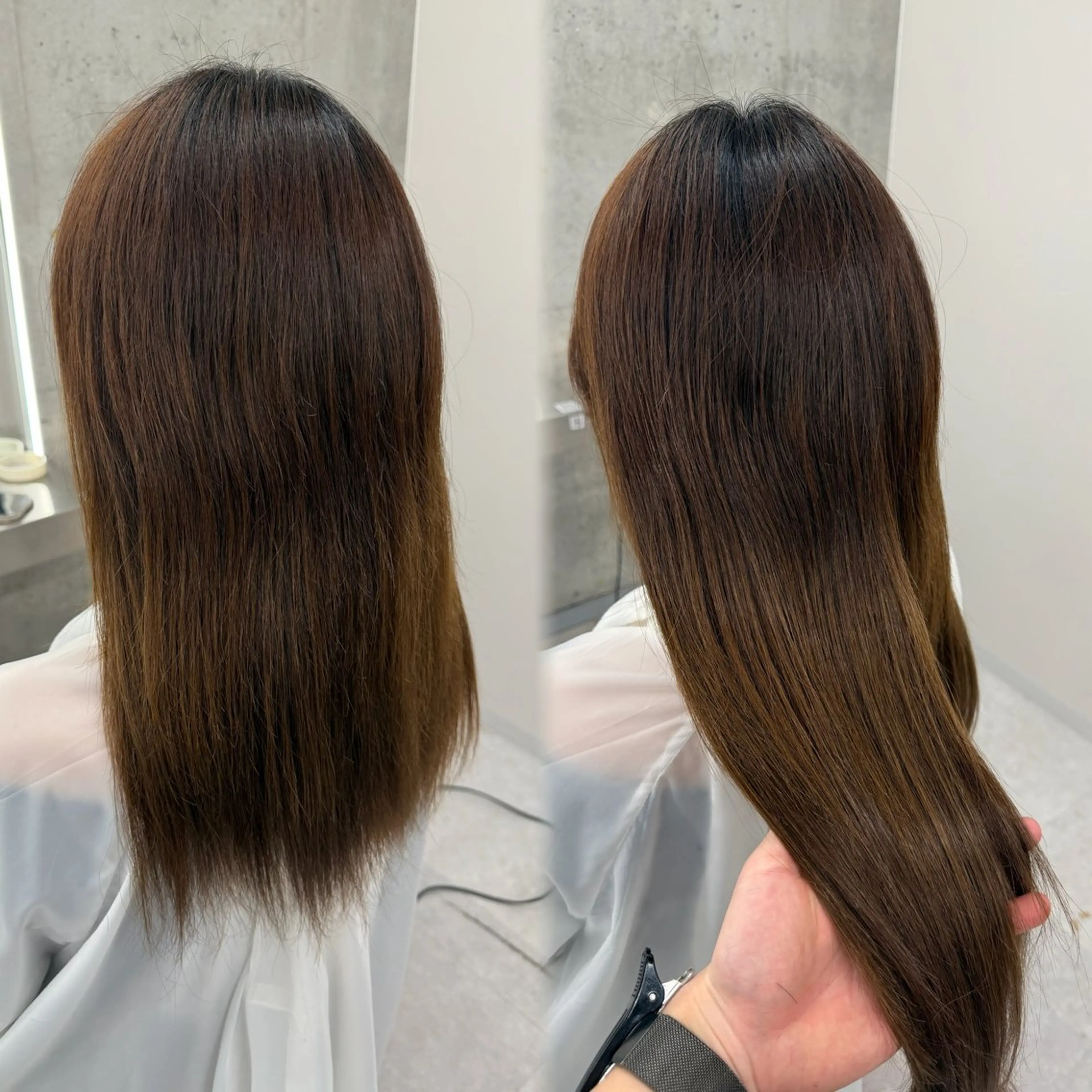 ロング エクステ×レイヤー 黎也のヘアスタイル