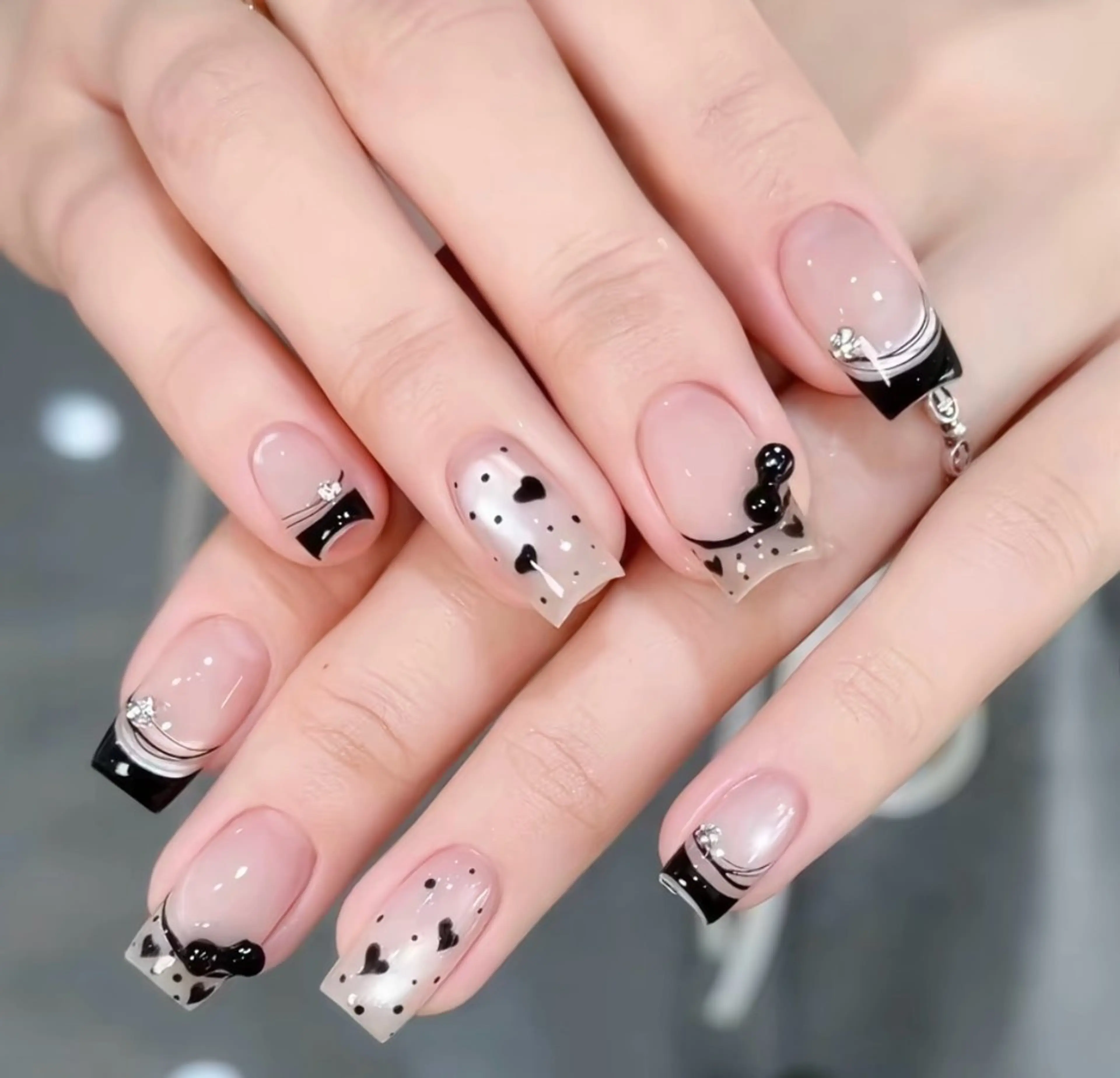 ネイル 長さ出し フットネイル ジェルネイル 韓国ネイル マグネットネイル YMT NailStudioのネイルデザイン