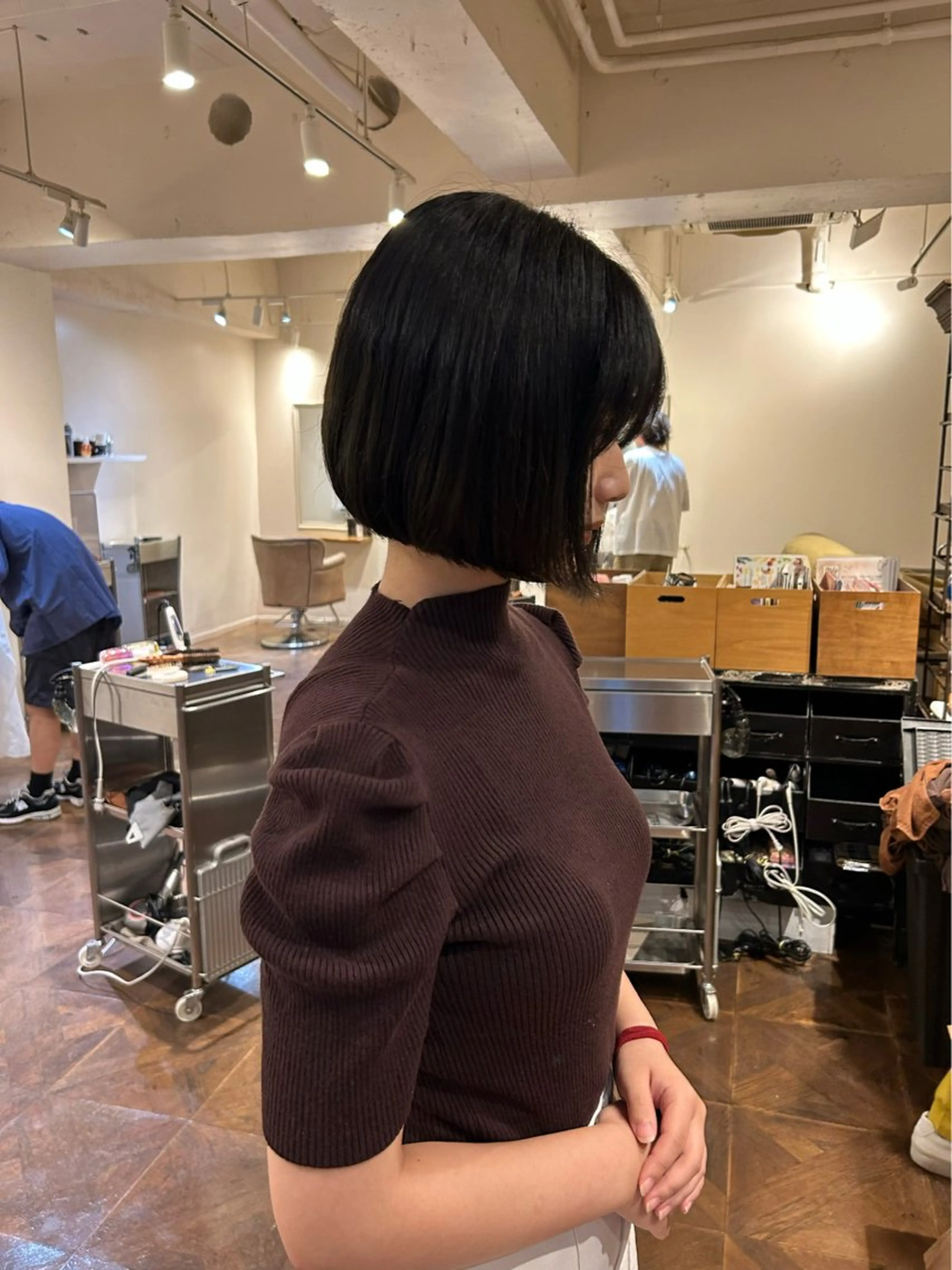 ショート あべ しおりのヘアスタイル