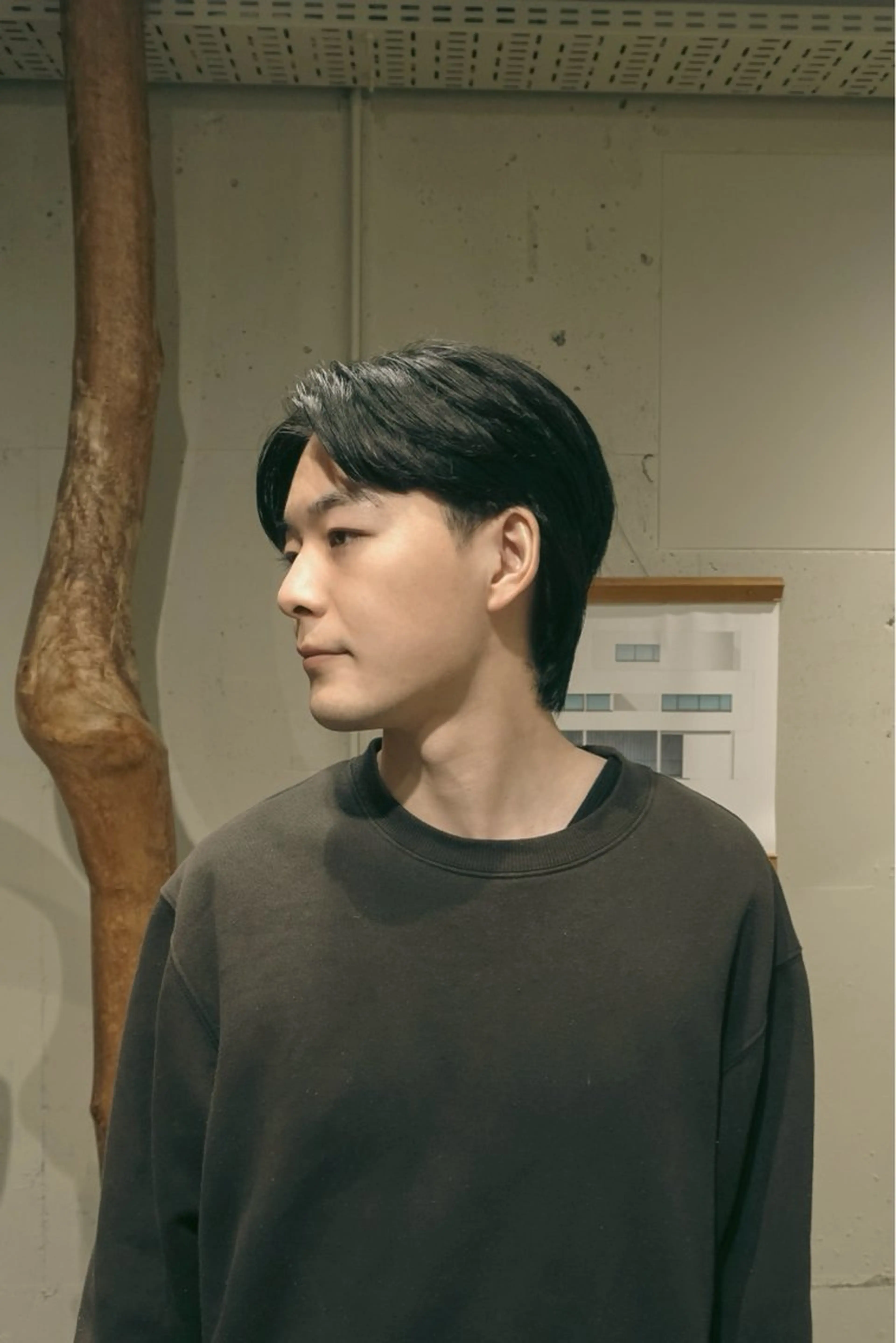 メンズカット+ナチュラルストレートパーマの写真