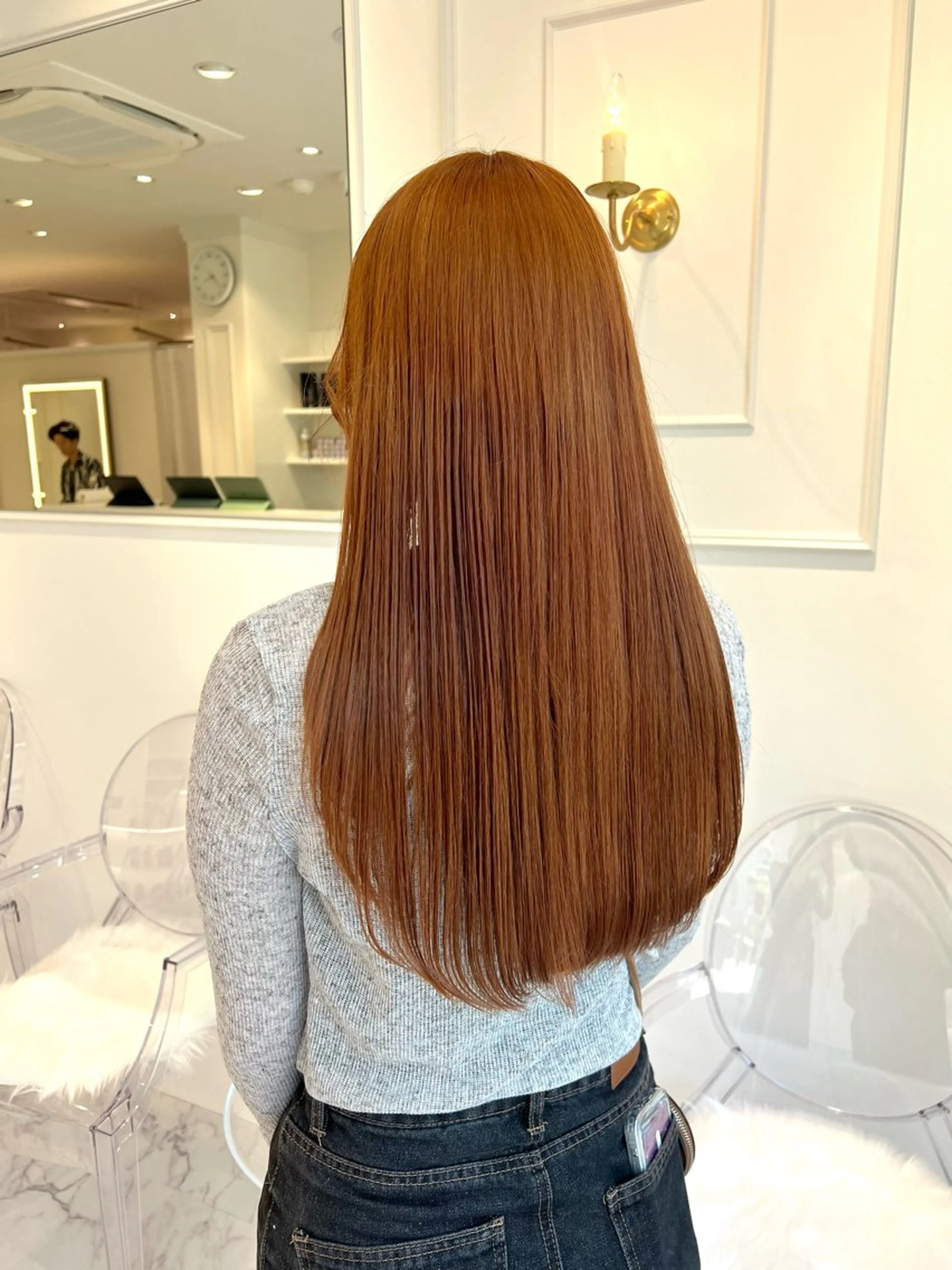 ロング カラー ヘアカラー ParveMix🍀 藤原愛未のヘアスタイル