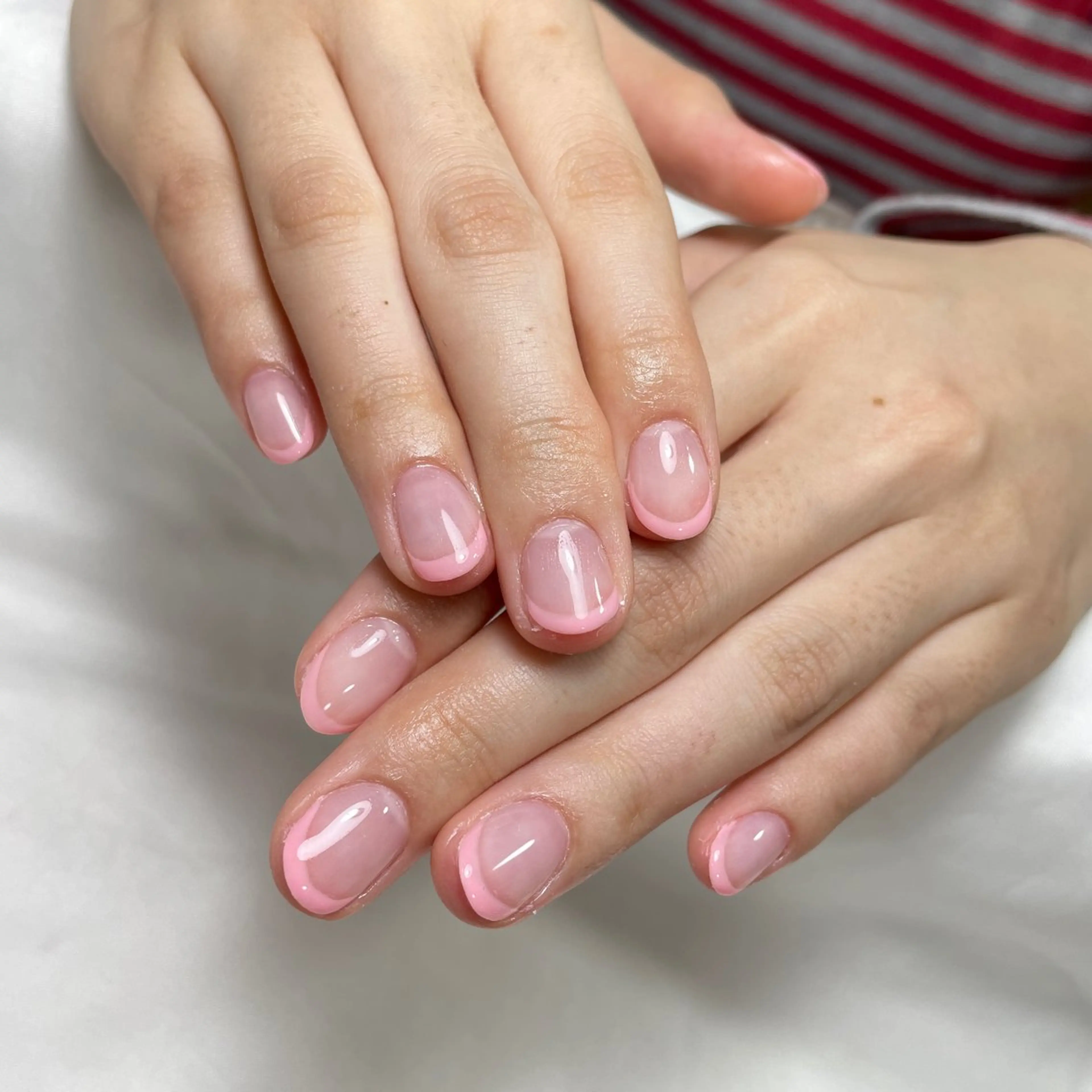 ネイル アートネイル フレンチネイル ジェルネイル グラデーション 韓国ネイル ハンドネイル 久保田 マリコのネイルデザイン