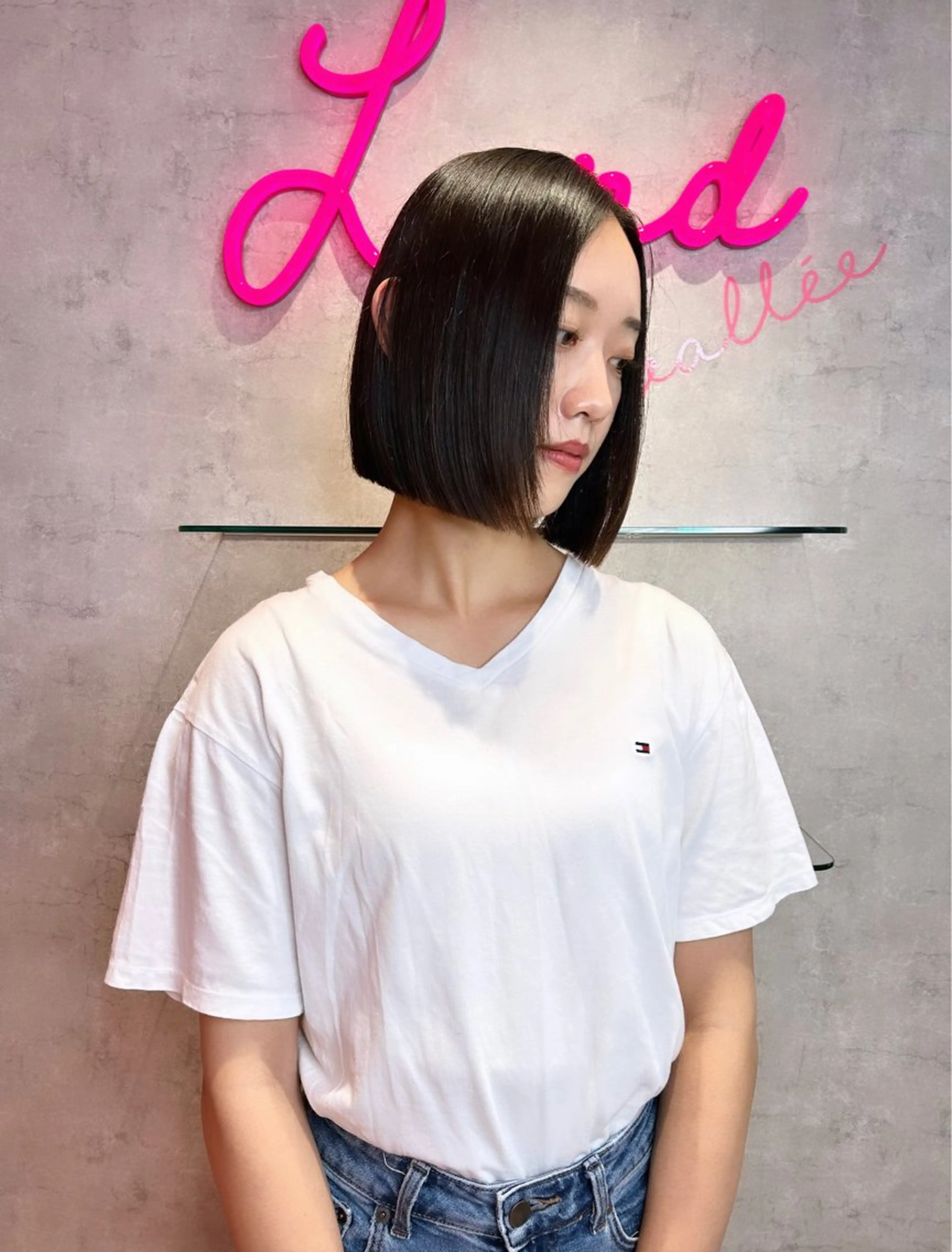 莉乃/縮毛矯正/髪質 改善/艶カラーのヘアスタイル