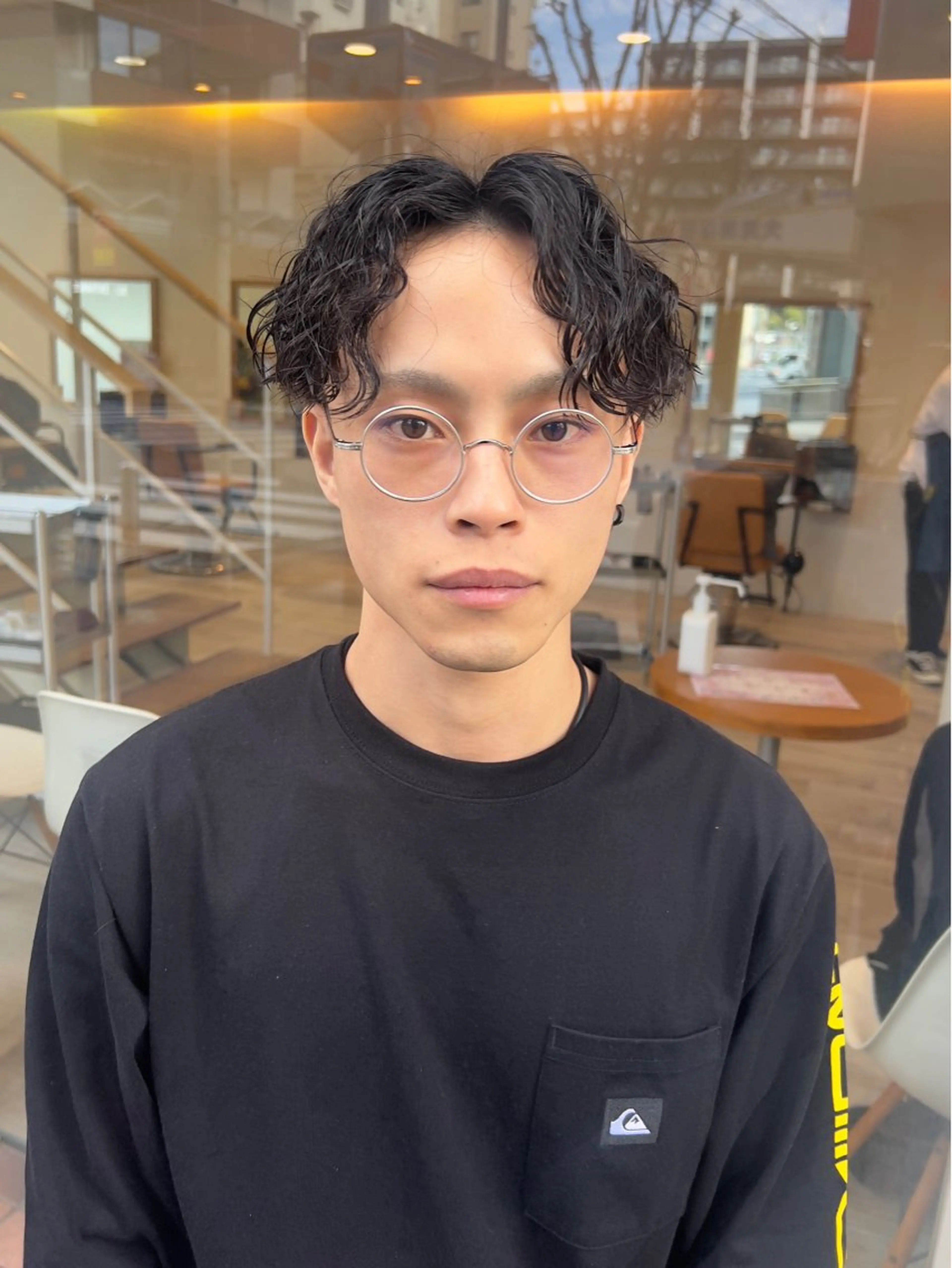 パーマ メンズ カット パーマ Ore🫧タナカマヤ /柔らかい質感カラーのヘアスタイル