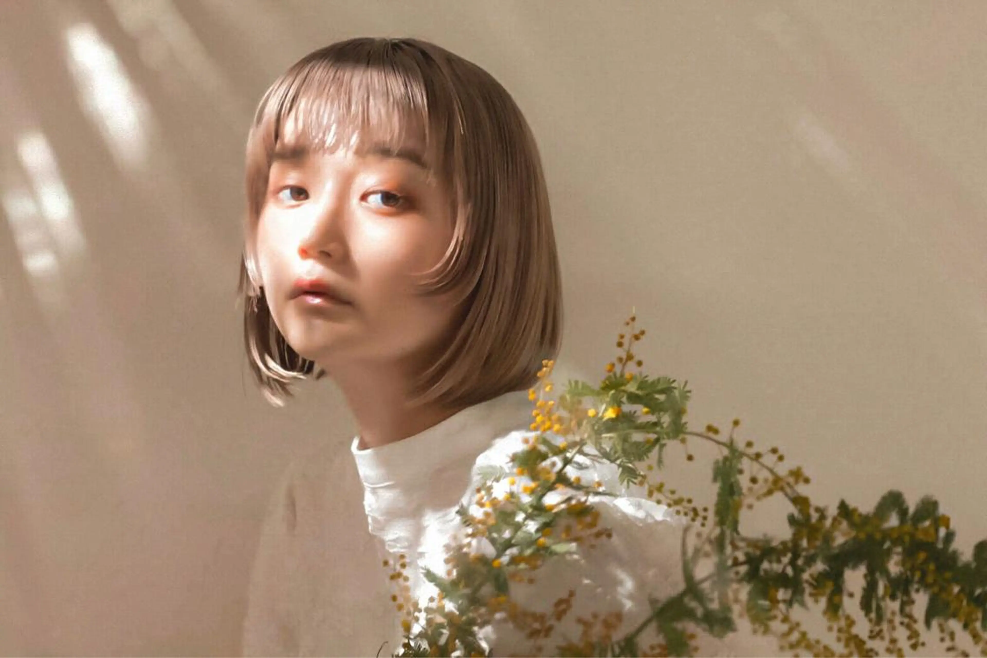 ミディアム 迫田 ゆりのヘアスタイル