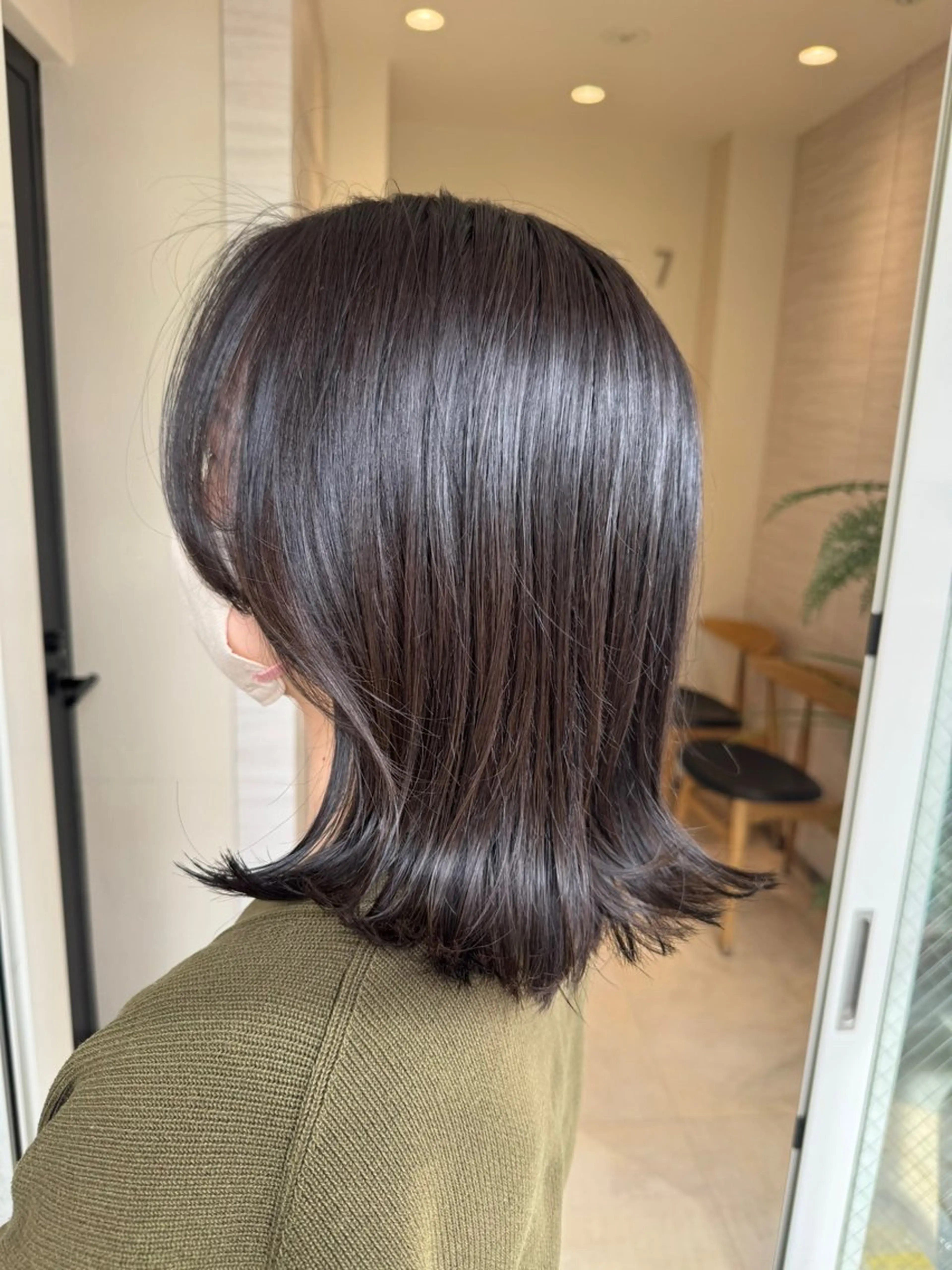 ミディアム カラー ベージュカラー オリーブベージュ トリートメント 艶カラー/似合わせ 💖Emmy💖のヘアスタイル