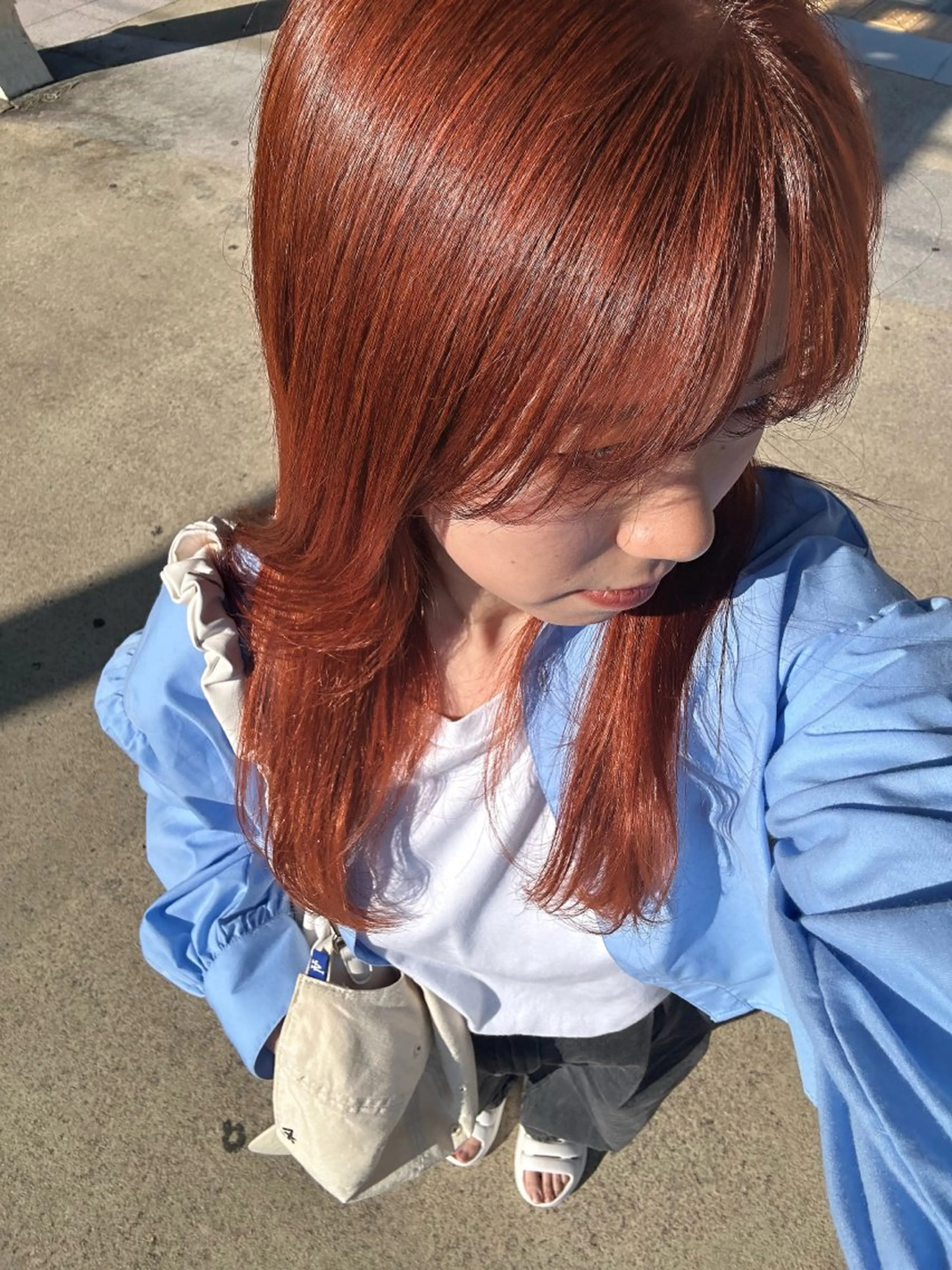 ロング カラー 福田 純香のヘアスタイル