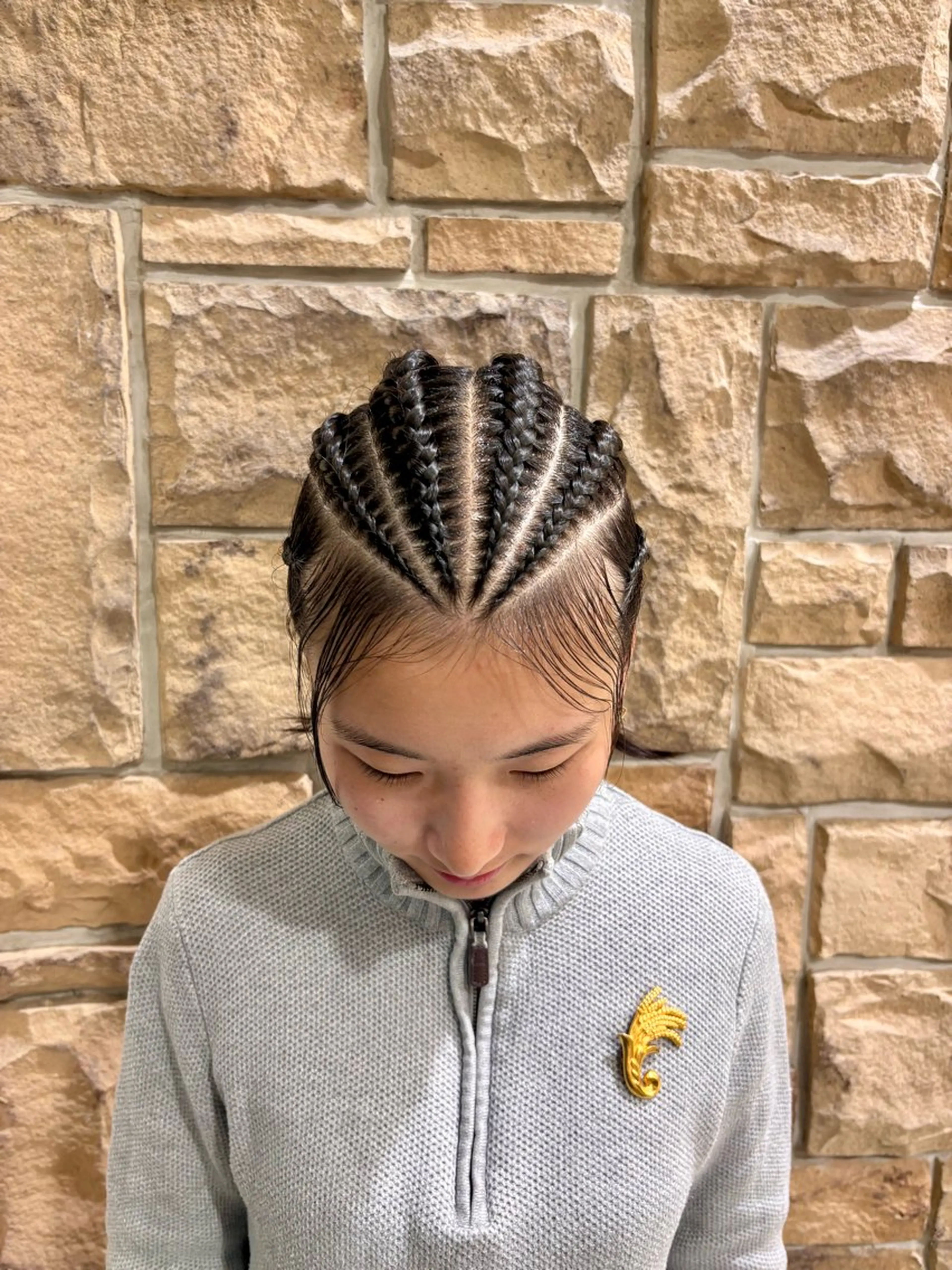 セミロング ヘアアレンジ ヘアセット airi🌺カラー /特殊ヘア⛓️🖤のヘアスタイル