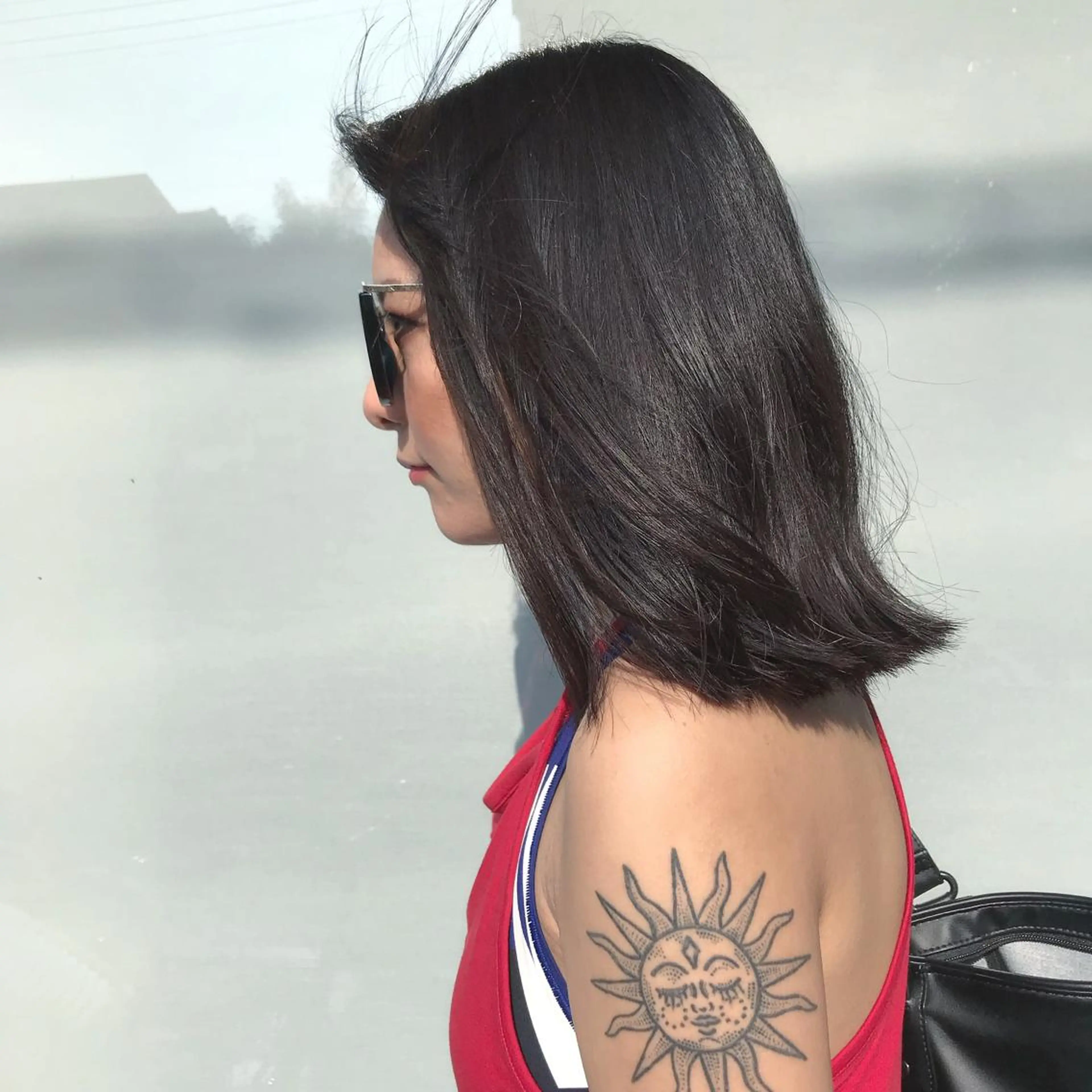 ミディアム カラー 切りっぱなしボブ ボブ Kawaguchi Arisaのヘアスタイル