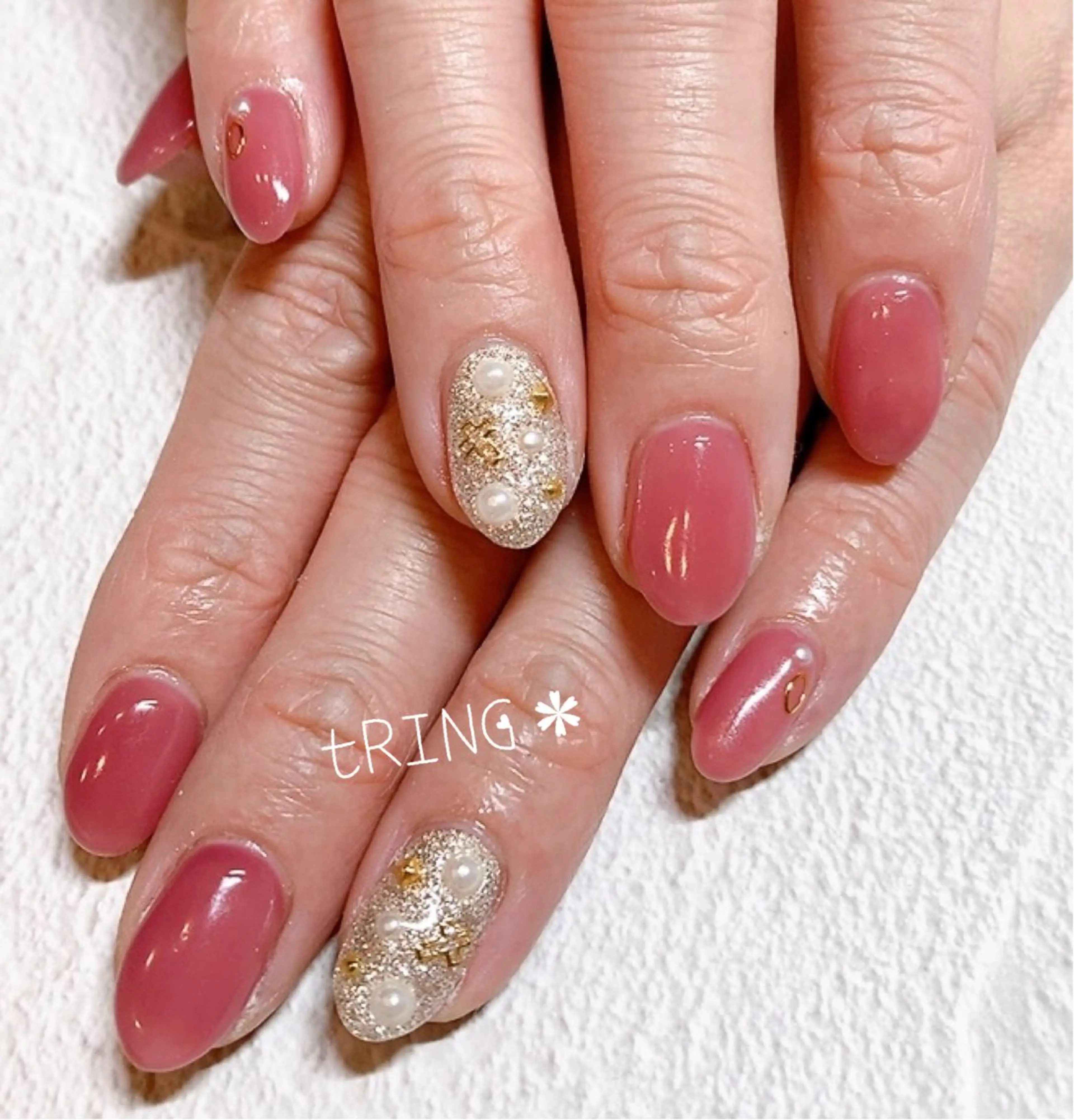 ネイル ハンドネイル tRING＊ しいの木台のネイルデザイン