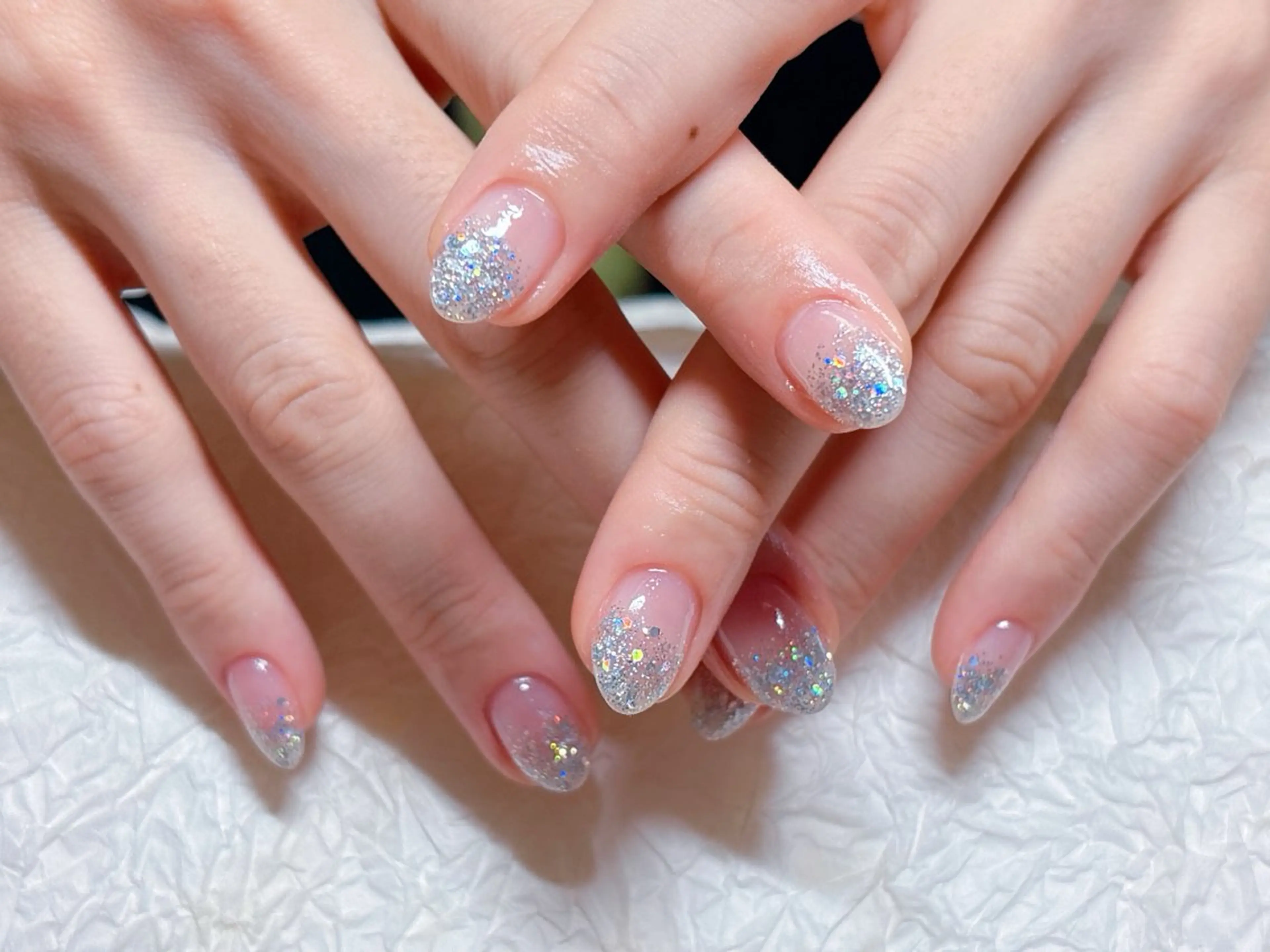ネイル グラデーション ラメ(グリッター) ラメグラデーション ハンドネイル ハンドケア ゆ か_Nails💫のネイルデザイン