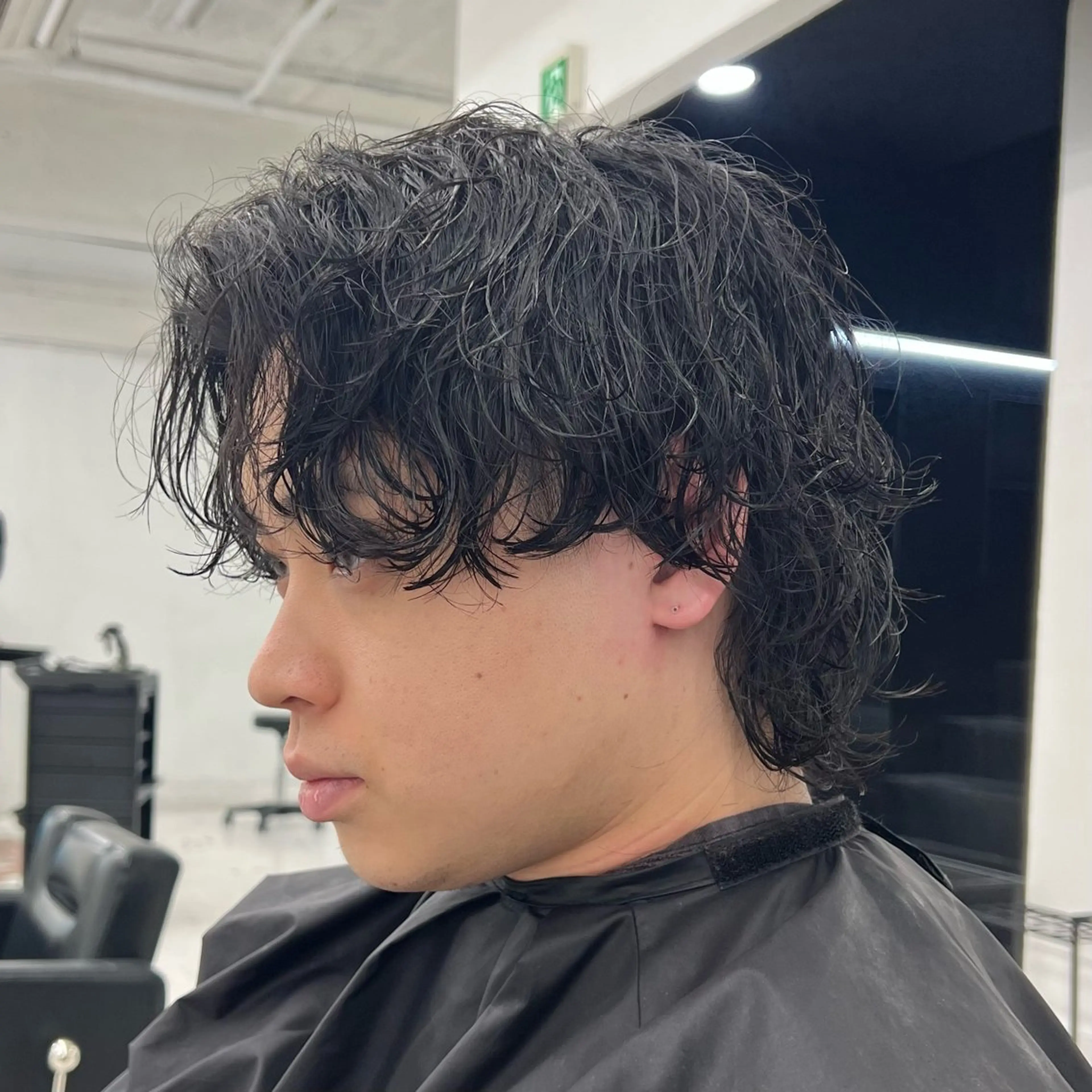 メンズ メンズパーマ メンズウルフカット ウルフカット 柏メンズパーマ特化 蛯谷  晃裕のヘアスタイル