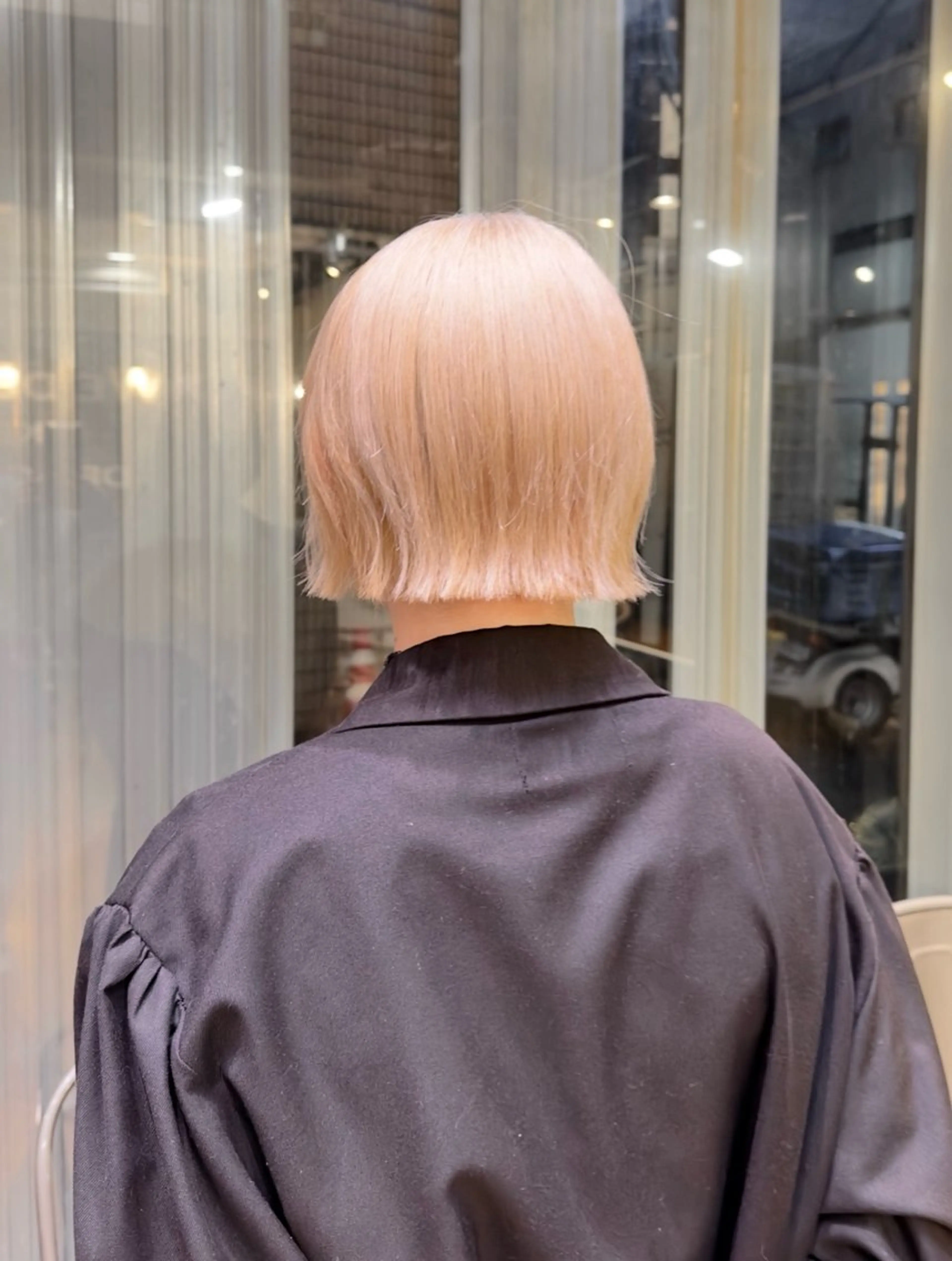 ミディアム 顔まわりレイヤー 顔周りカット 髪質改善 レイヤーカット シャギー カット デザインカラー/中性 ウルフ/mitsuのヘアスタイル