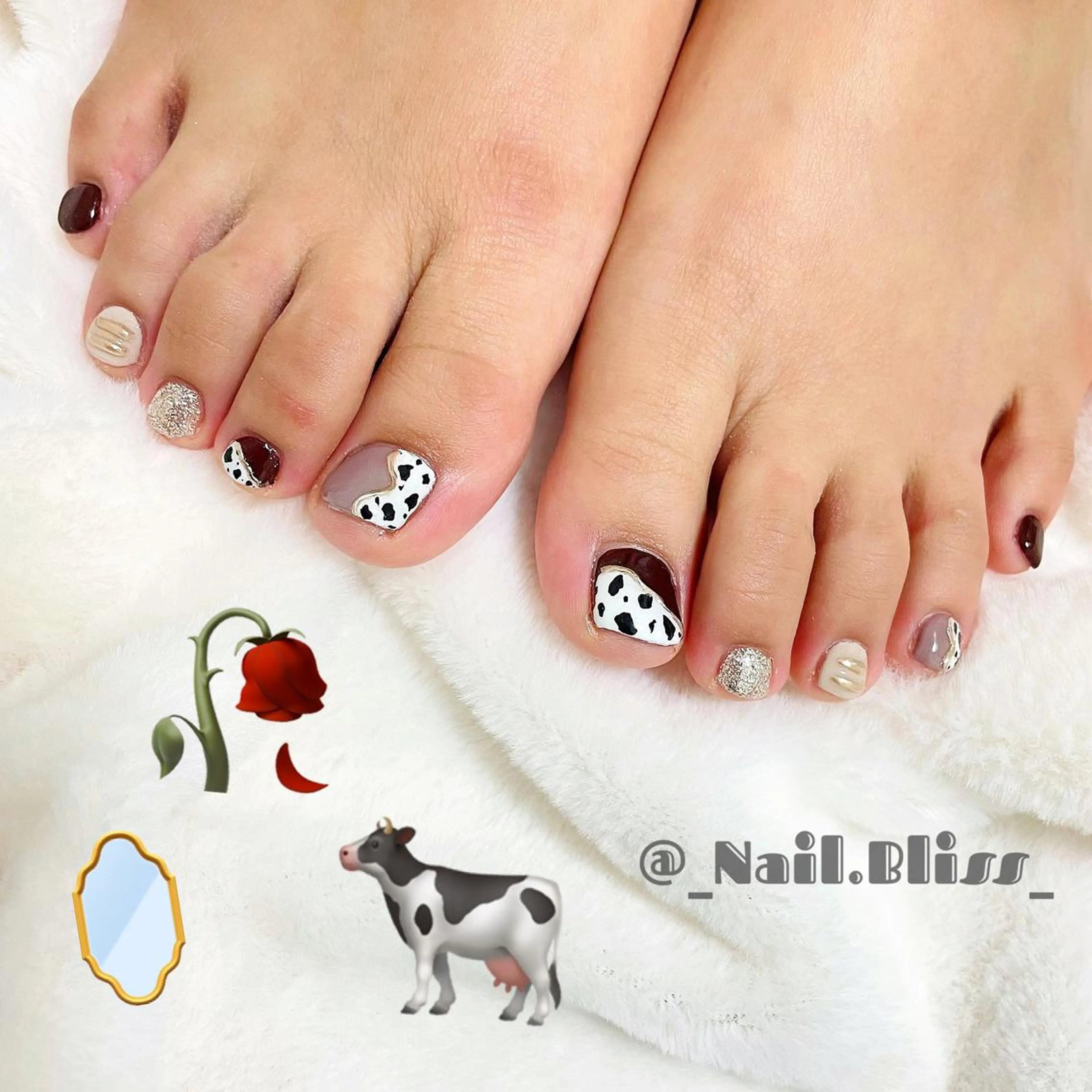 ネイル アニマル柄 フットネイル ハンドネイル NAIL BLISSのネイルデザイン