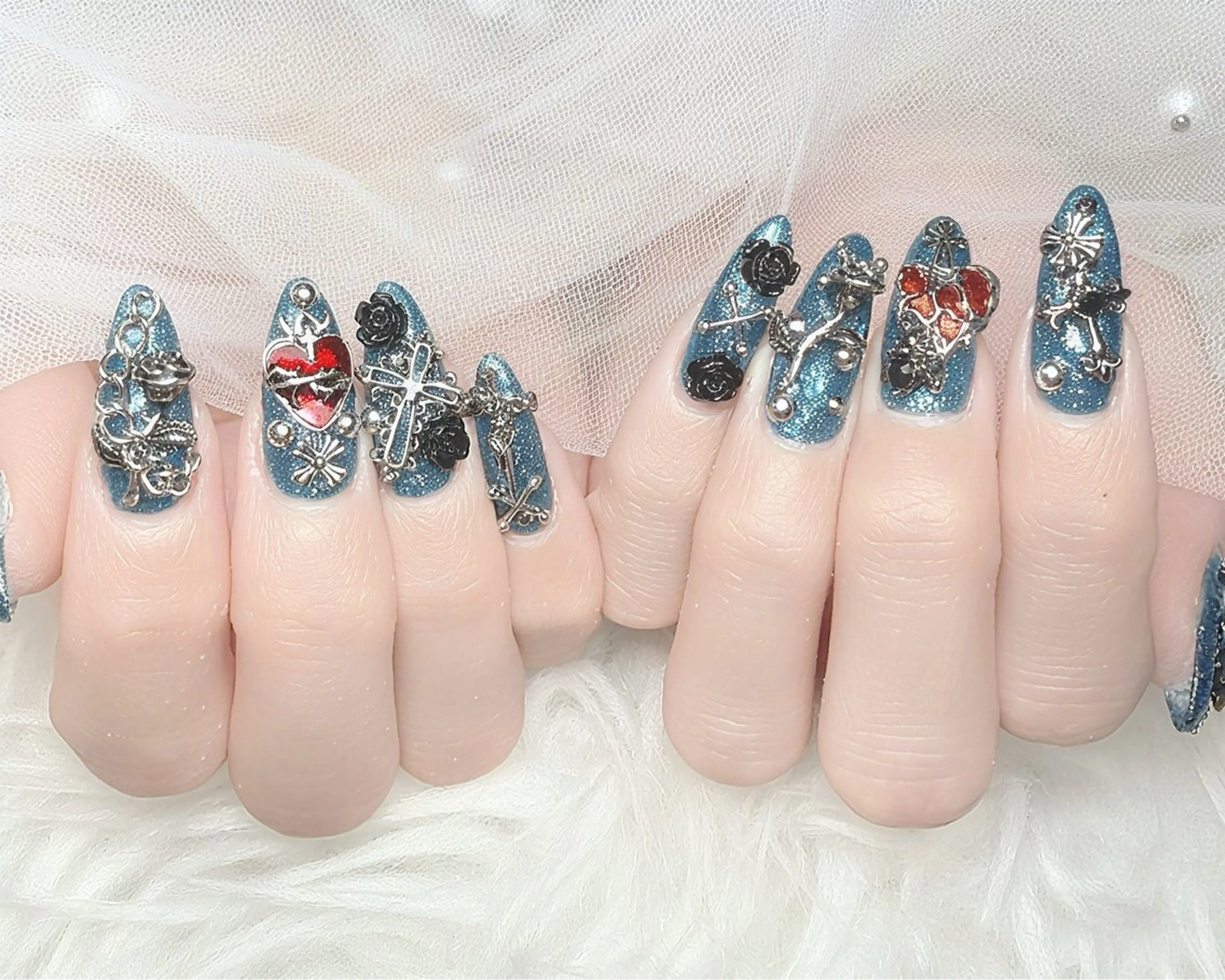 ネイル フラッシュネイル ハンドネイル ハンドケア Gote Kawa nail salonのネイルデザイン