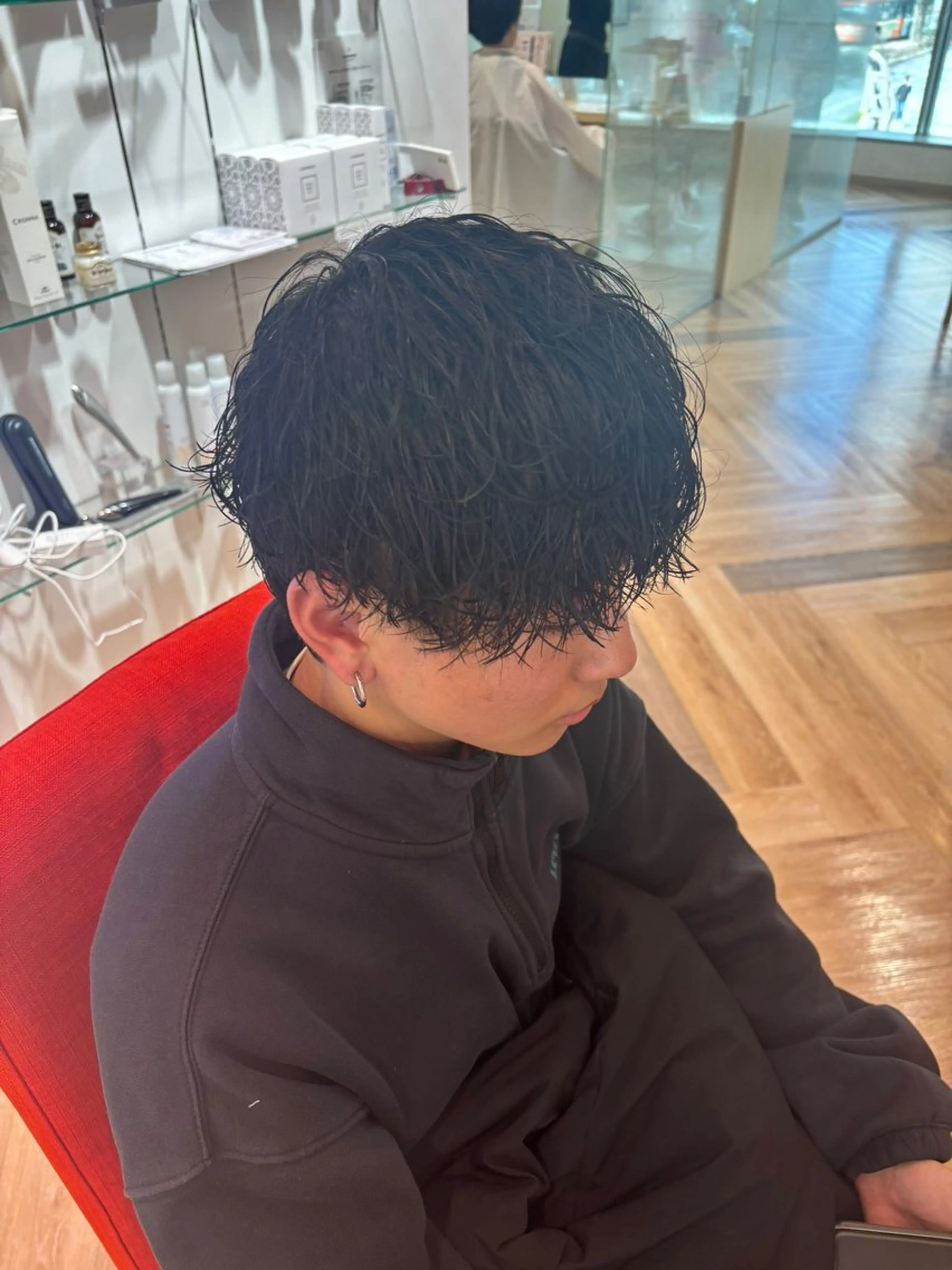 パーマ メンズ メンズパーマ ゆい/パーマ/レイヤ ー/似合わせカラーのヘアスタイル