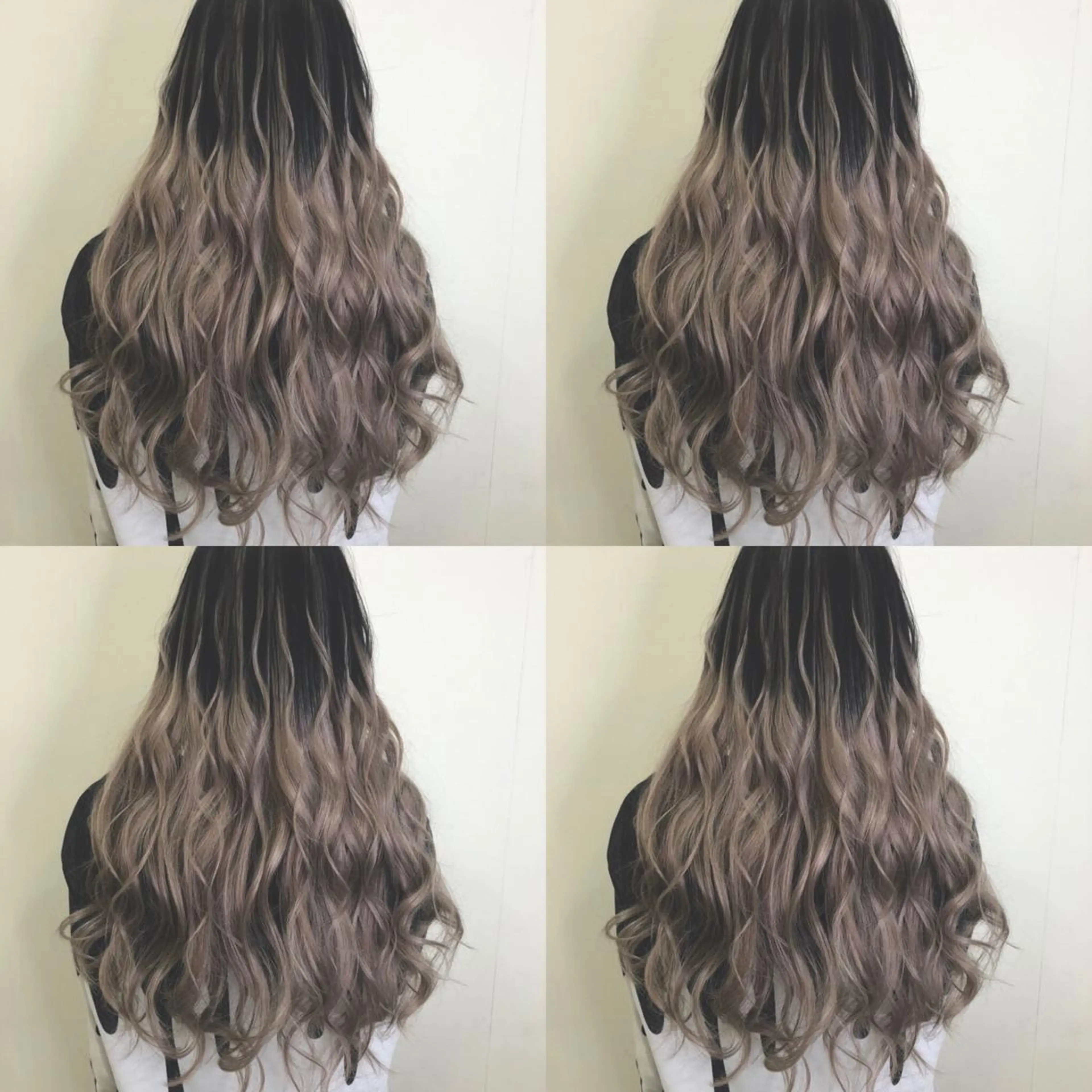 ロング カラー シールエクステ バレイヤージュ エクステ レイヤーカット 🌷MAYU 🌷のヘアスタイル