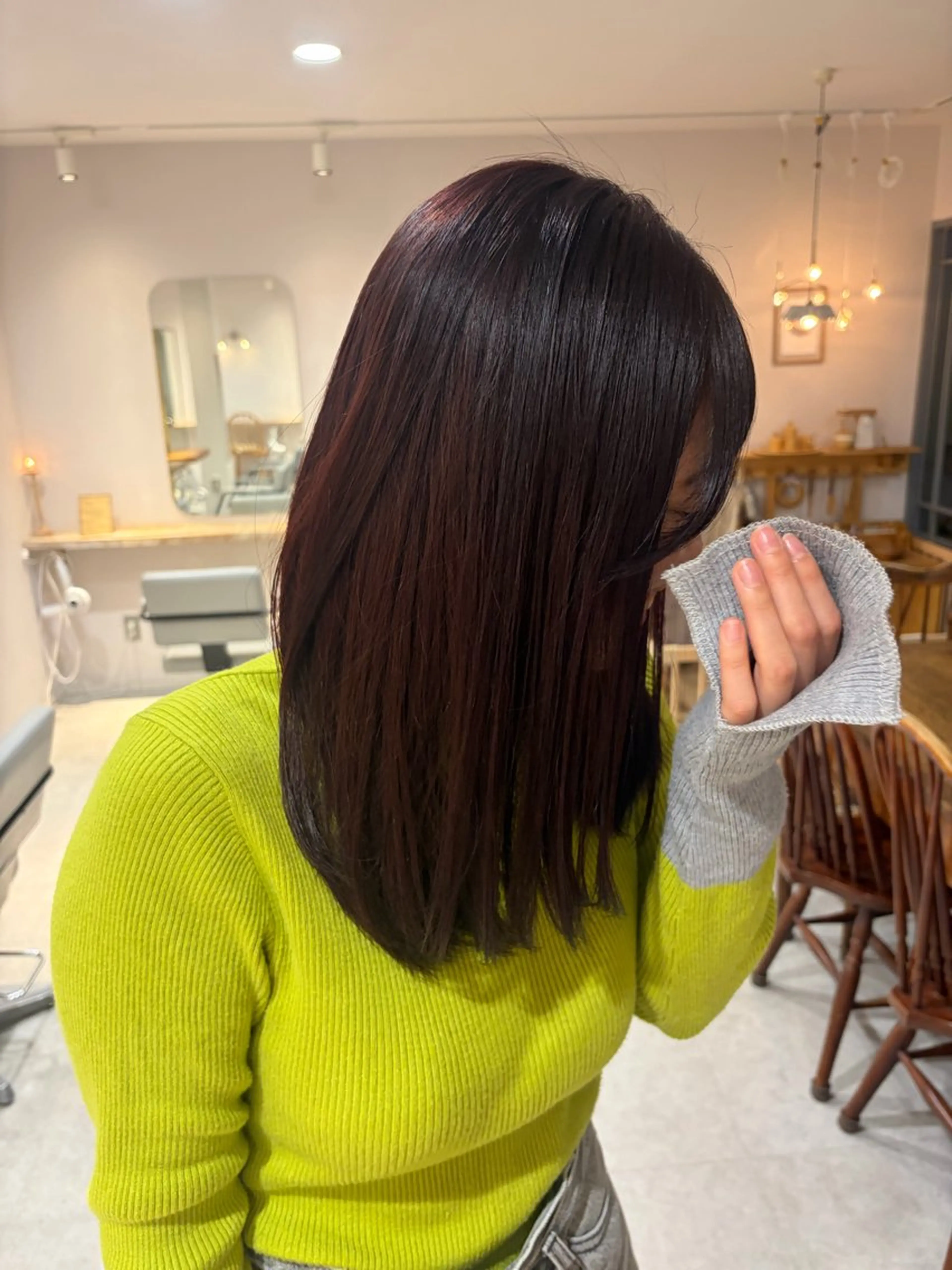 ミディアム カラー カット ヘアカラー ‎🤍透明感カラー 【仙川】セリナ‎🤍のヘアスタイル