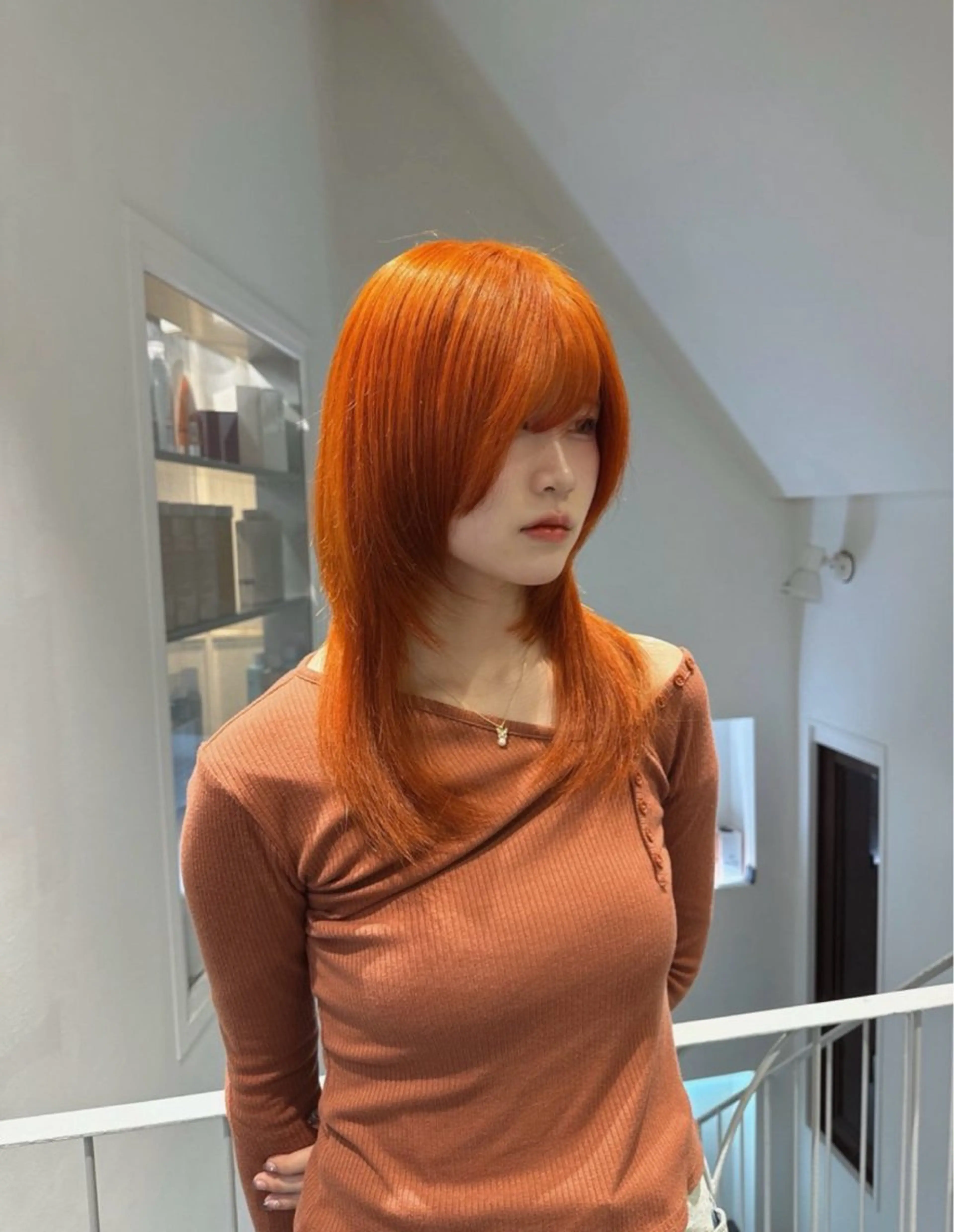 セミロング ヘアカラー nanami lucktokyoのヘアスタイル