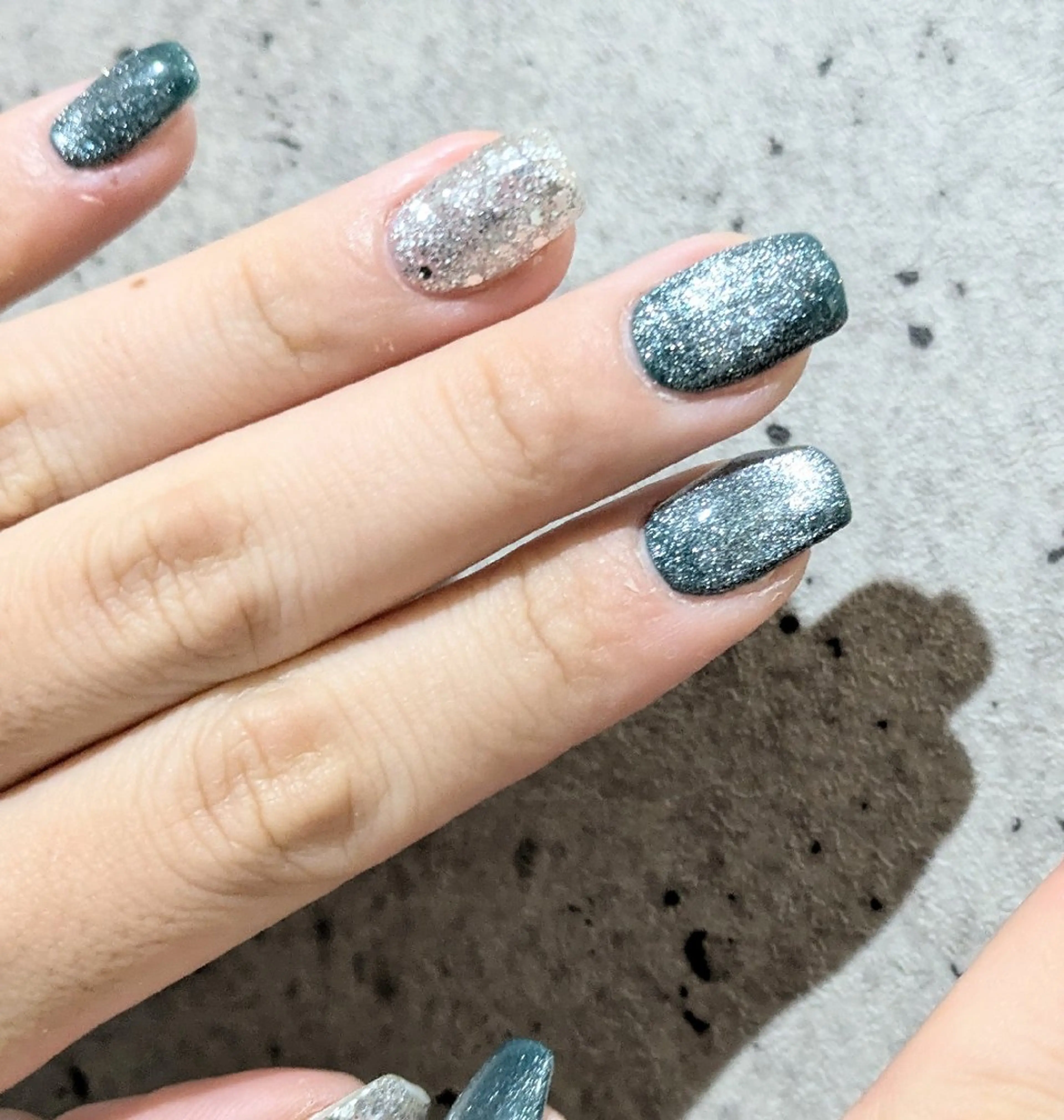 ネイル マグネットネイル シルバー as.nail あやのネイルデザイン