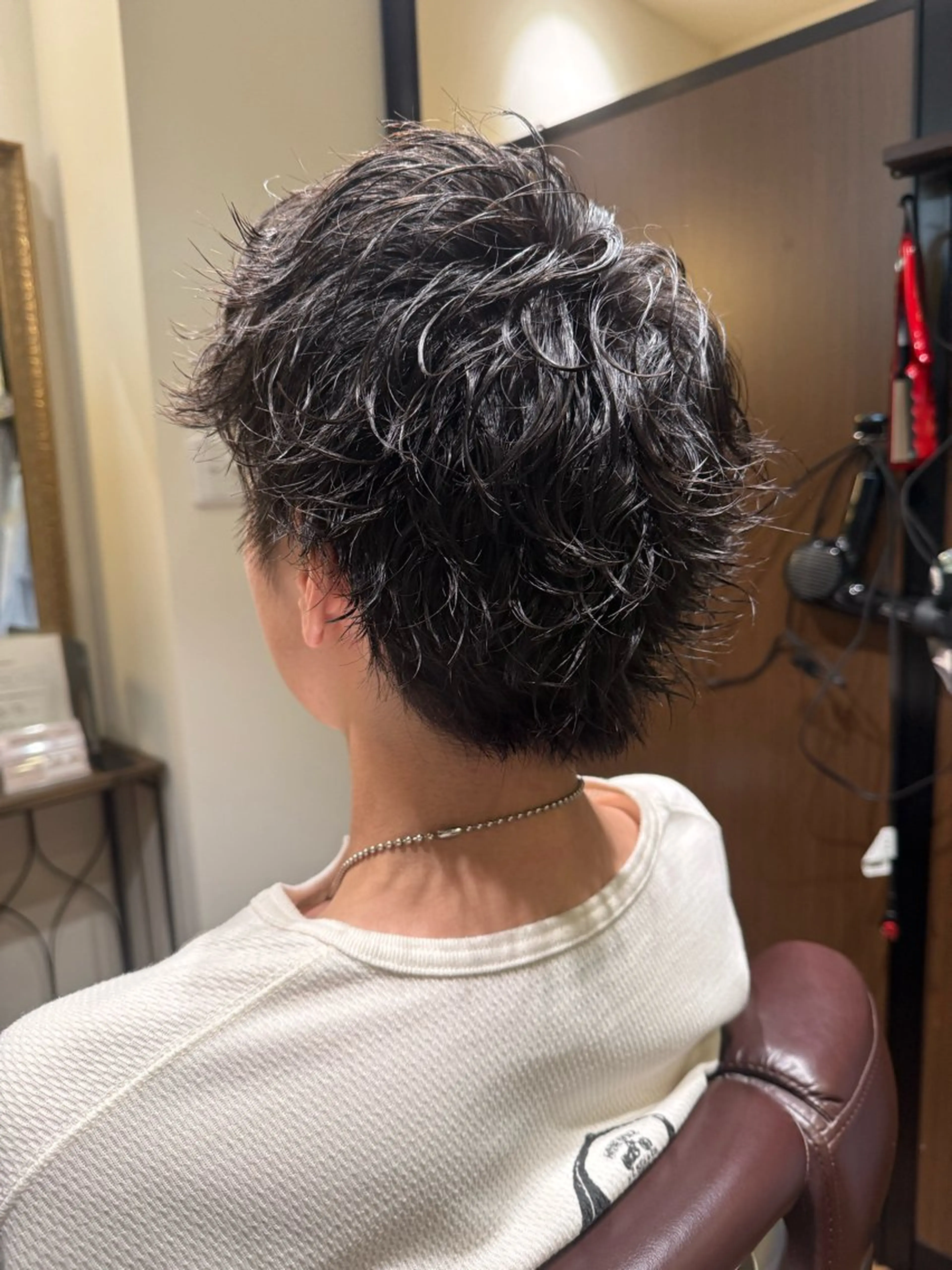ショート ショートヘア ウルフカット カット パーマ 柳澤 拓海のヘアスタイル