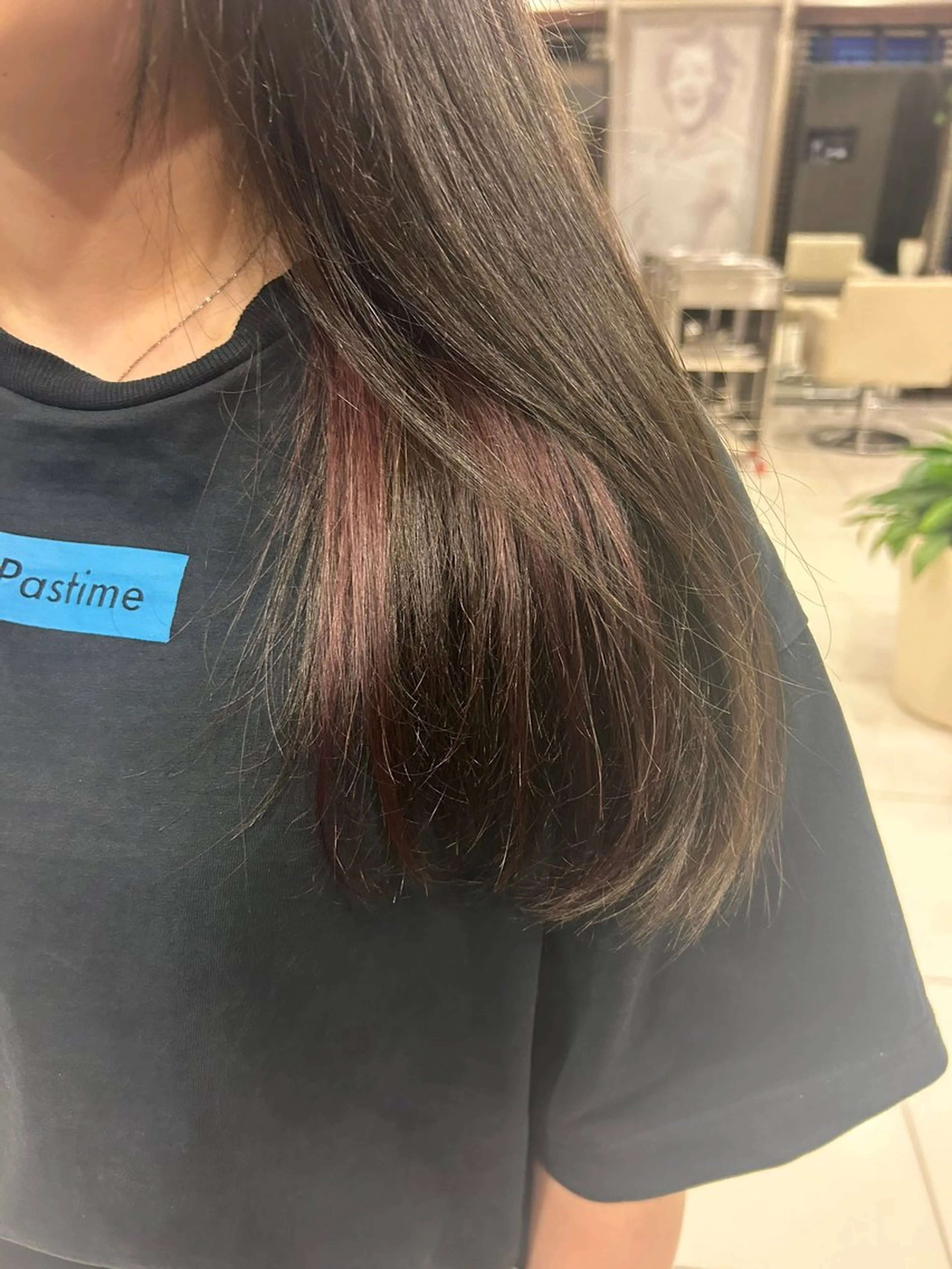 セミロング カラー 宮下 真弥のヘアスタイル
