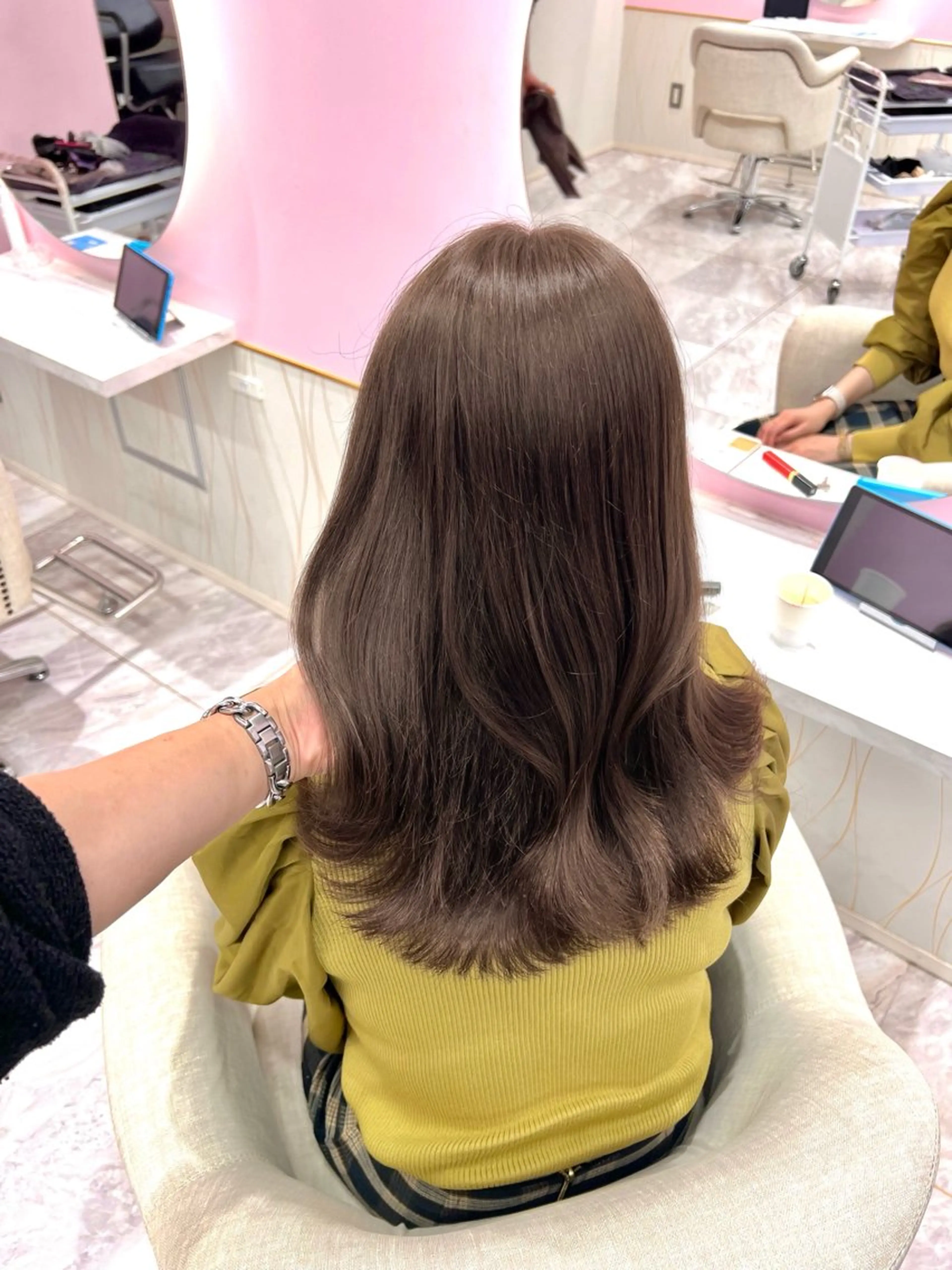 セミロング カット ヘアカラー トリートメント 韓国/縮毛矯正/ カンタのヘアスタイル