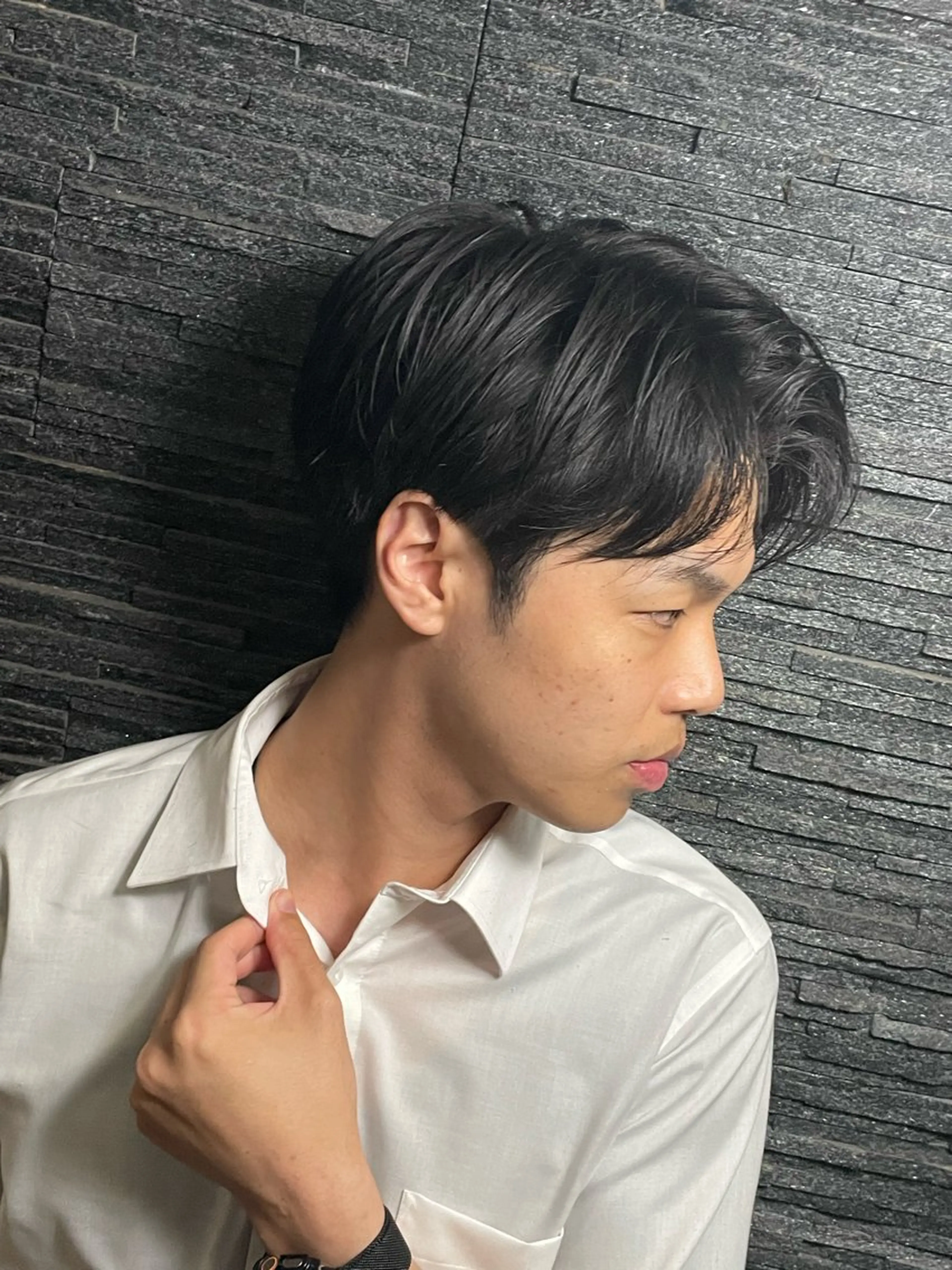 ミディアム メンズ 西脇 杏奈のヘアスタイル