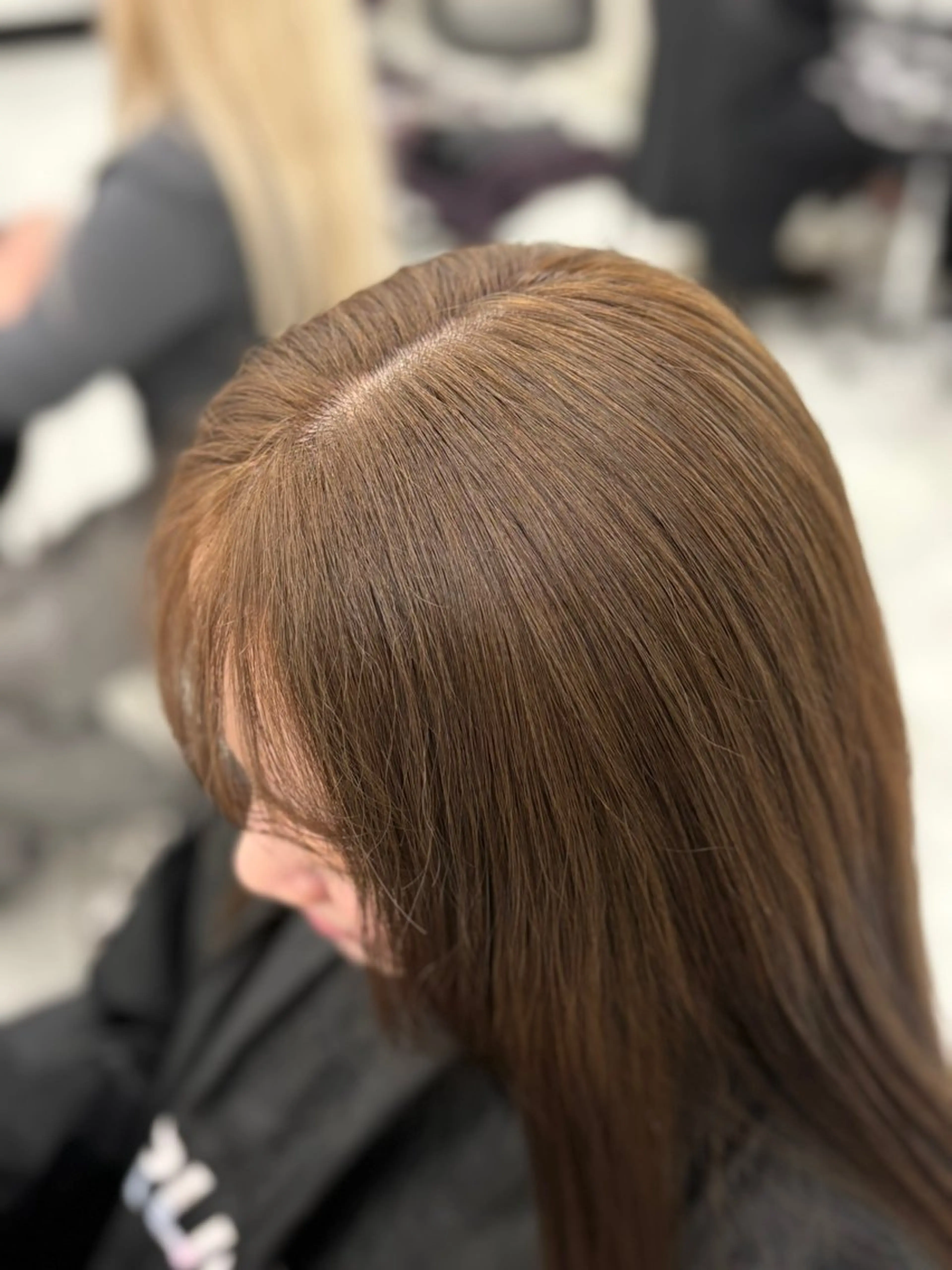 ロング ヘアカラー トリートメント ヘアセット まろっと艶感ブラウン ベージュ🤍まなかのヘアスタイル