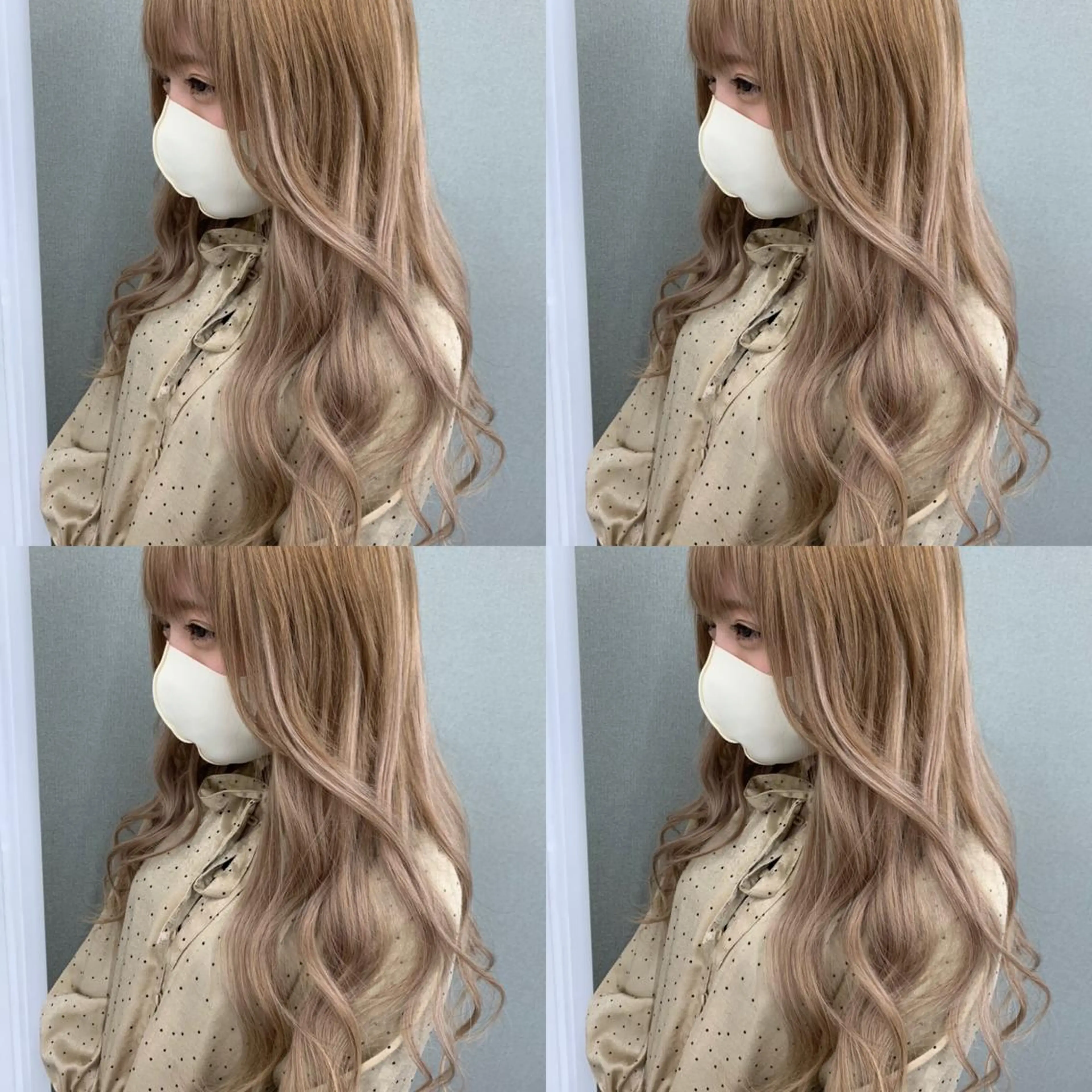 ロング プルエクステ エクステ ハイライト ヨシンモリ 韓国風ヘア ヘアカラー エクステ プルエクステ 🖤MIYUのヘアスタイル