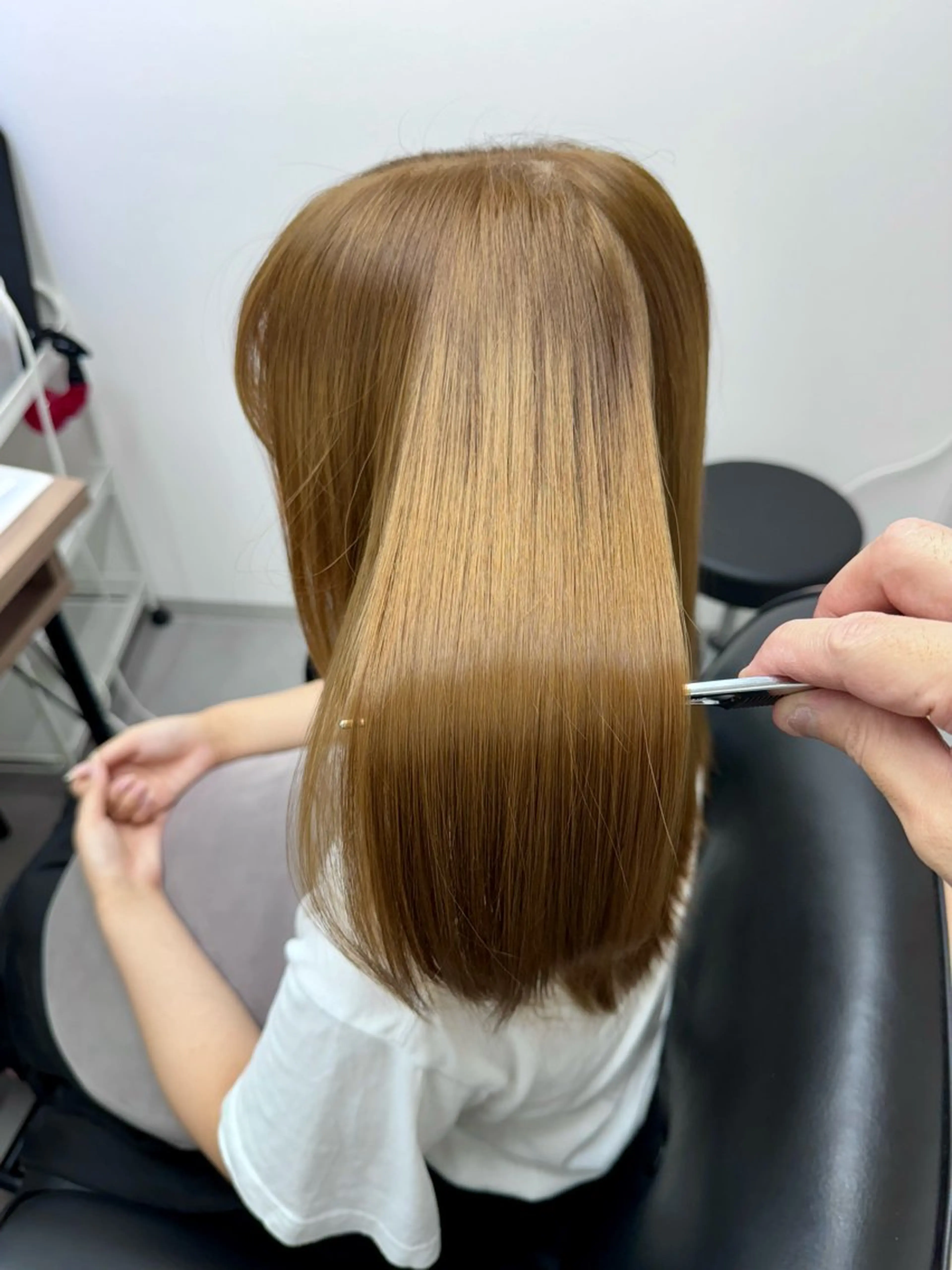 ロング カラー アディクシーカラー イルミナカラー クオルシアカラー 髪質改善 韓国風ヘア 艶髪改善師/高橋潤 /レイヤーカットのヘアスタイル