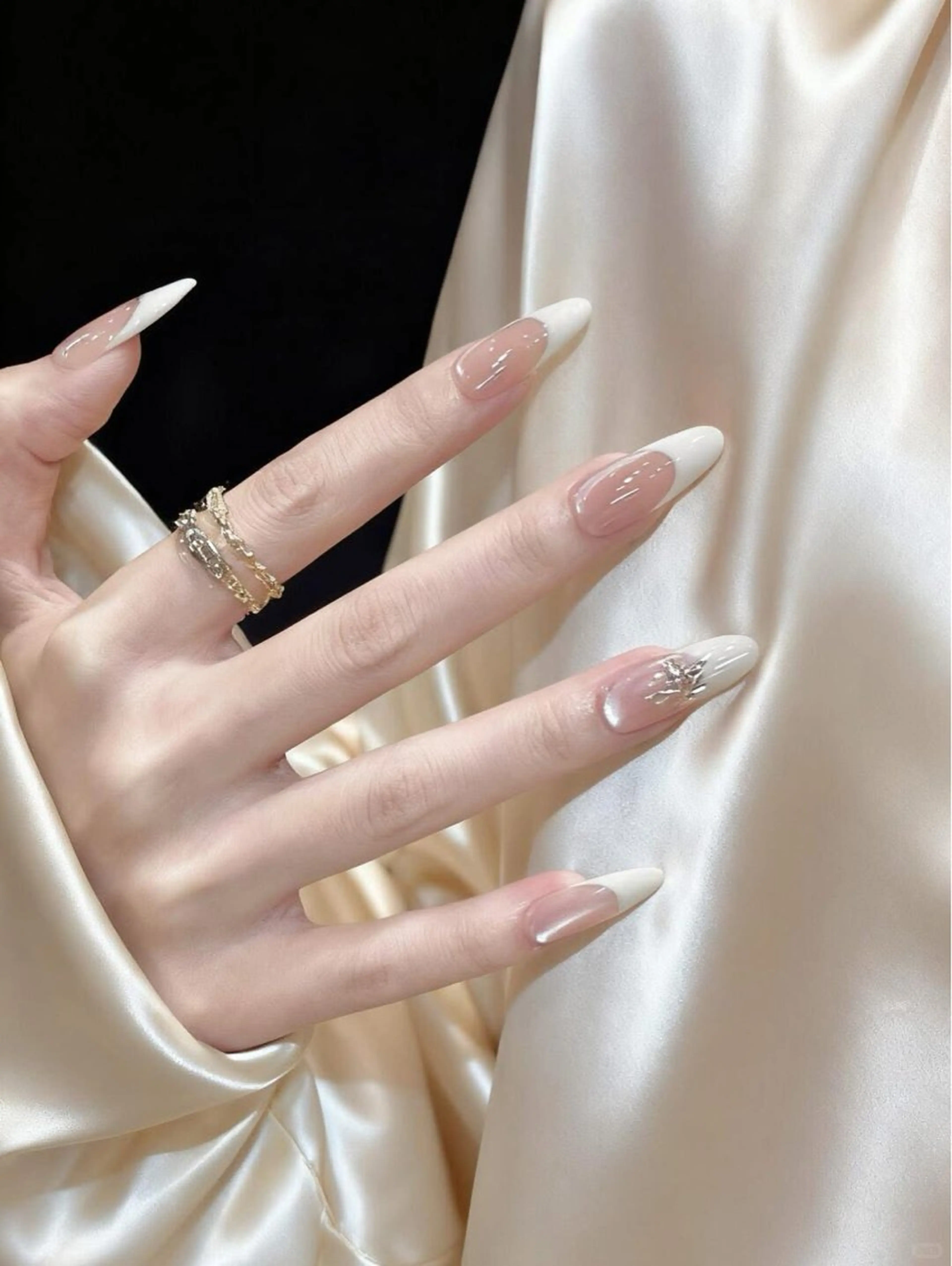 ネイル アートネイル フレンチネイル ジェルネイル ガーリー 韓国ネイル ハンドネイル ハンドケア Kawaii Chiba nailのネイルデザイン