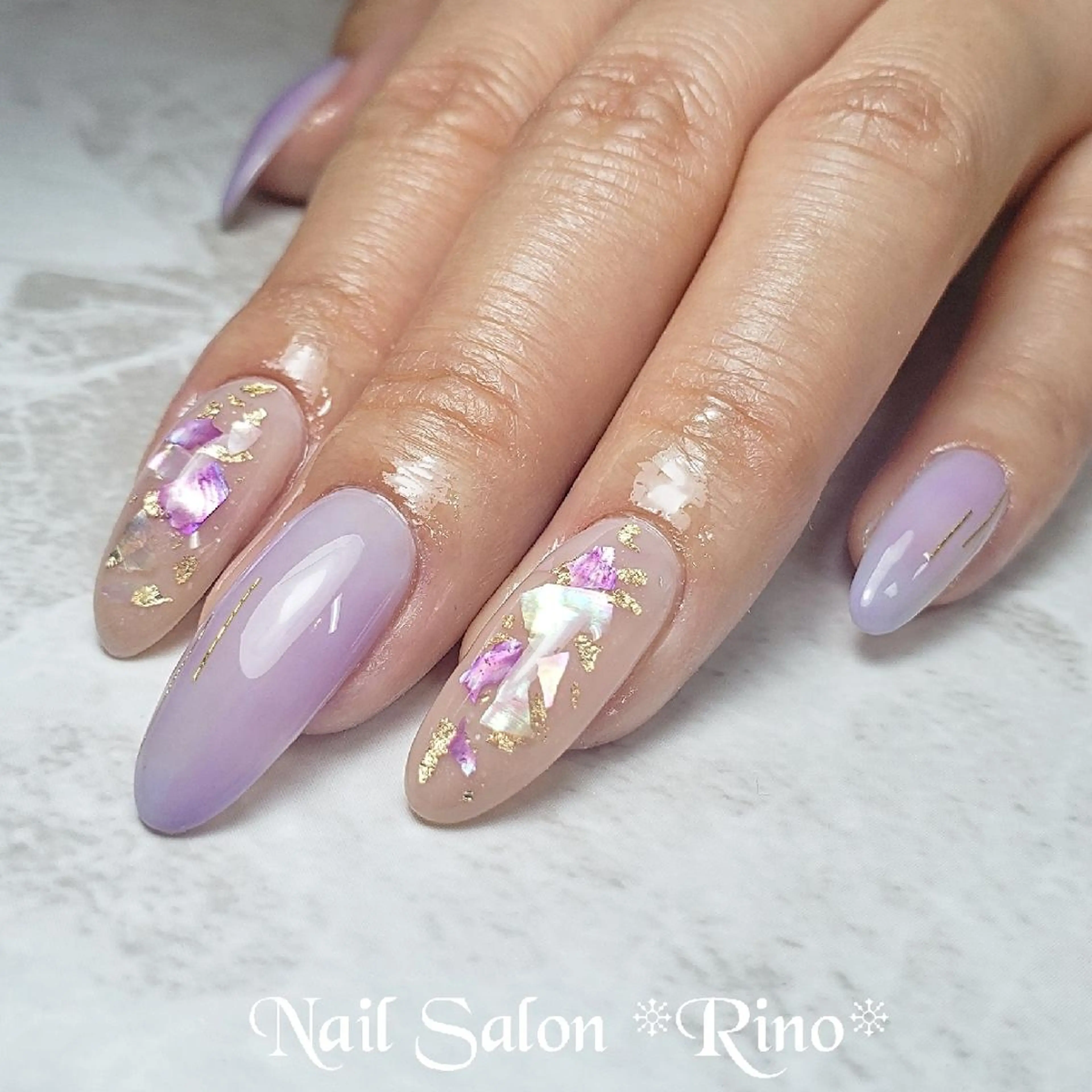 ロング ネイル アートネイル ワンカラーネイル Katayama Yokoのネイルデザイン