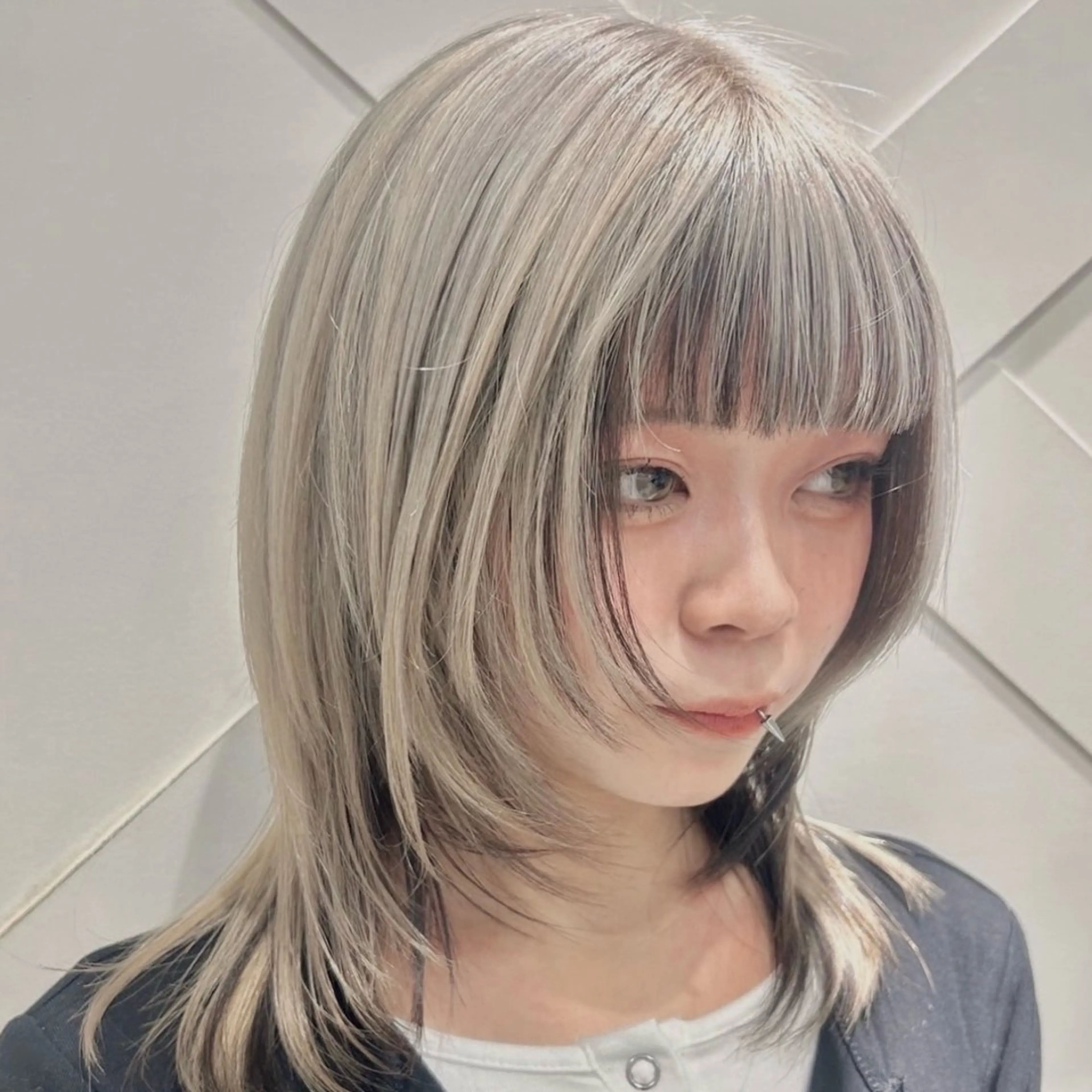 カラー 横浜｜韓国レイヤー｜ 暖色カラー｜まなとのヘアスタイル