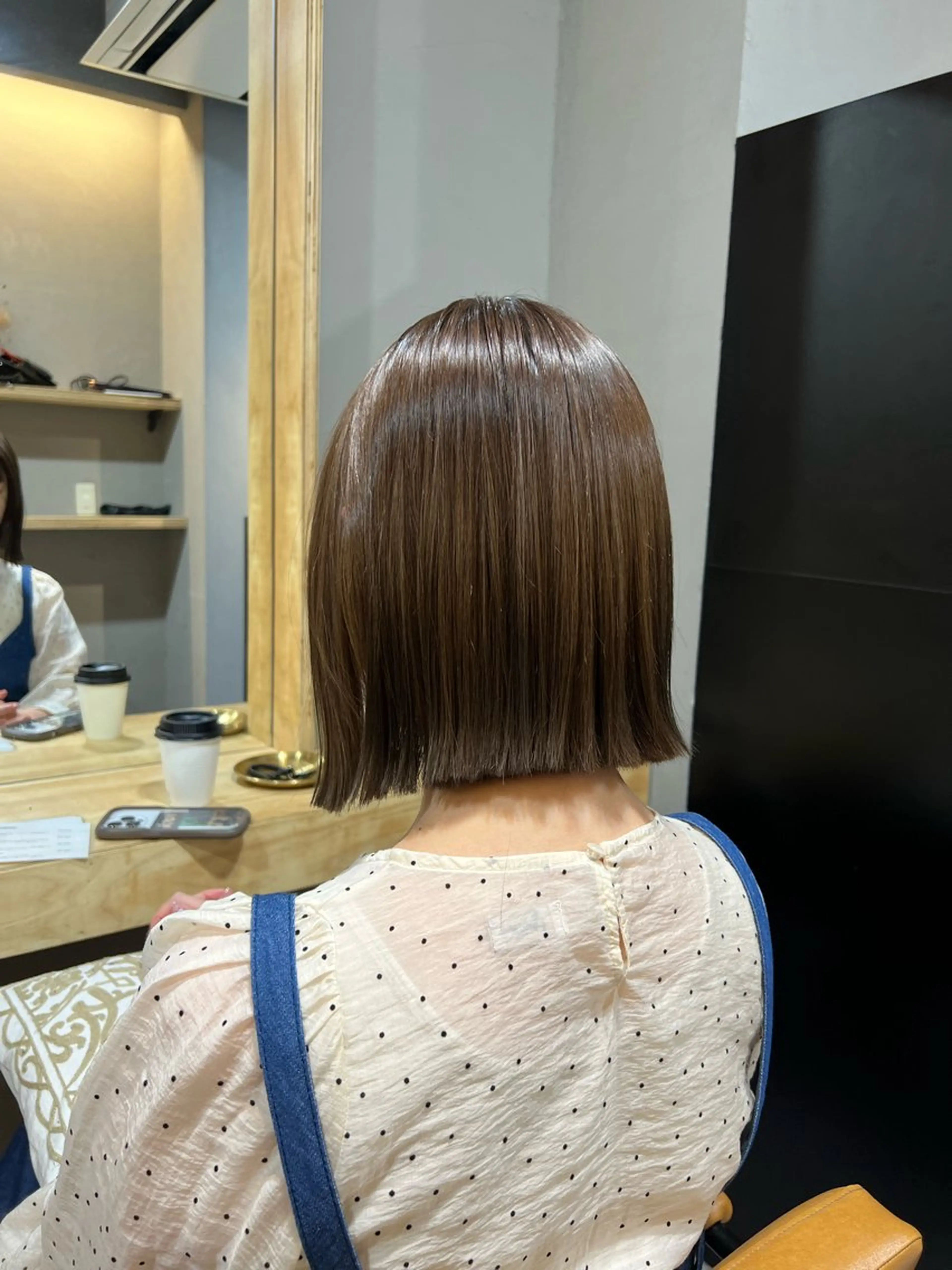 ショート カラー ボブ 神戸ボブ✂️ ioe三宮/田 伸佳のヘアスタイル