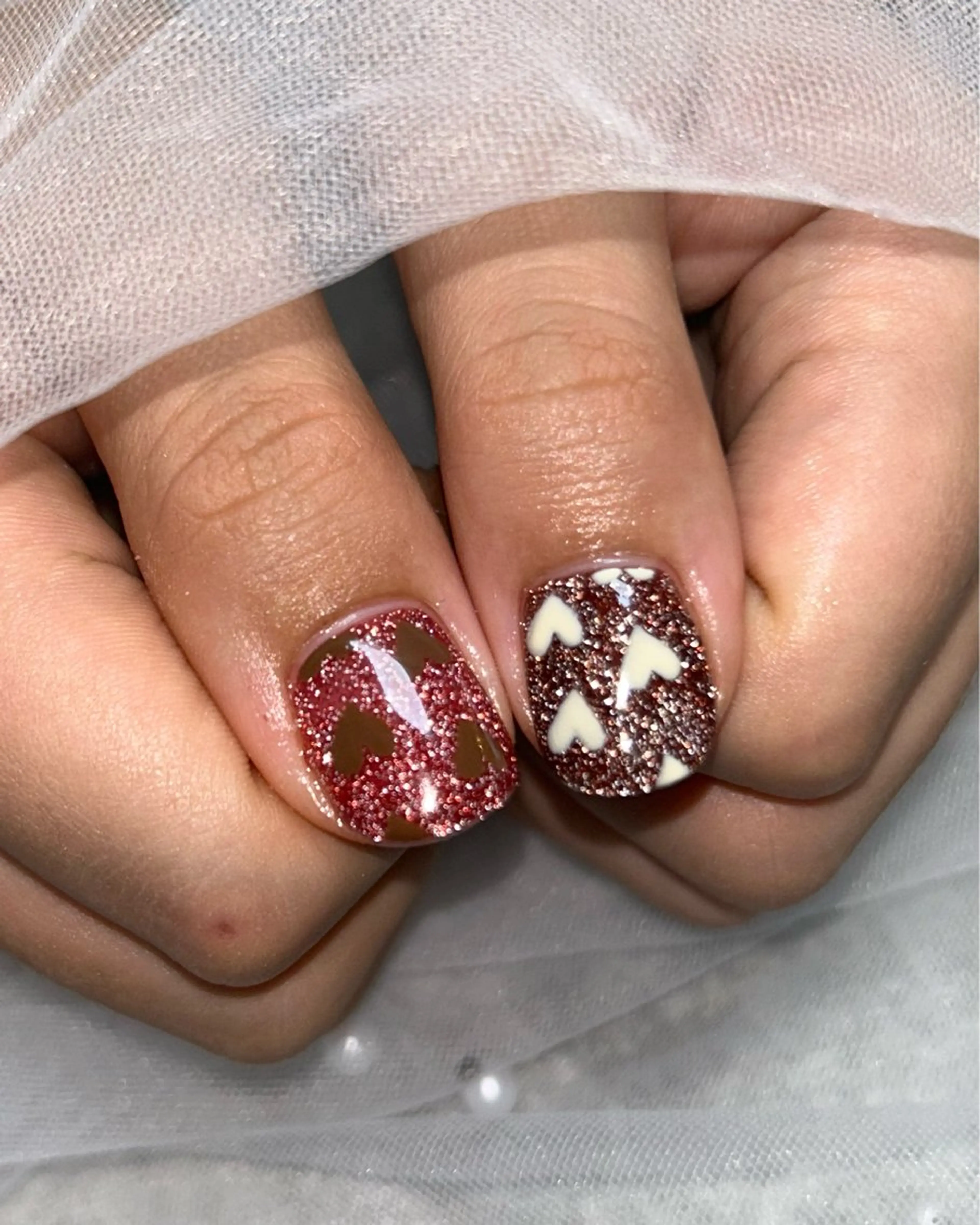 ネイル フラッシュネイル キラキラネイル ハンドネイル ten nail salon　かえでのネイルデザイン