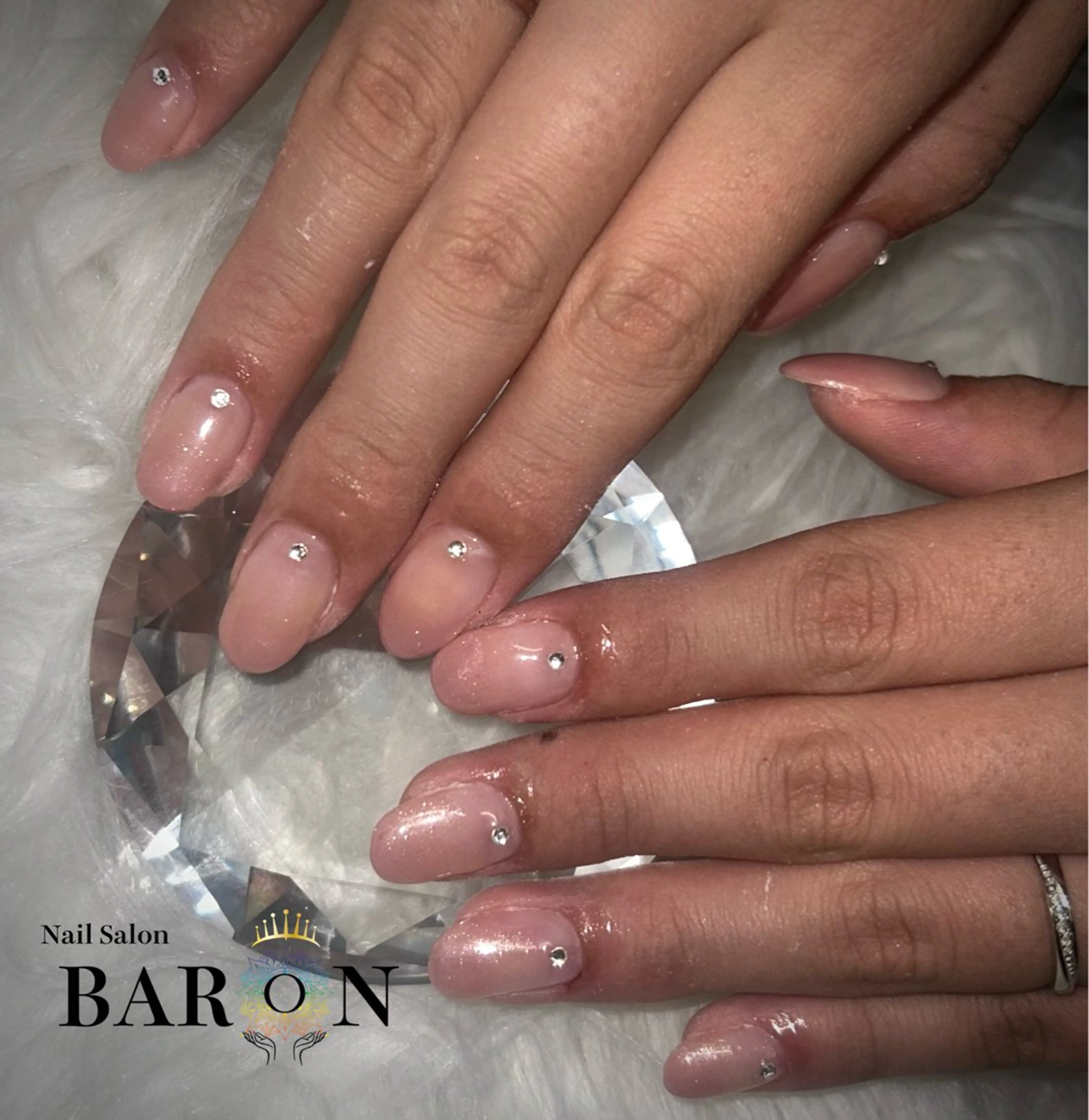 ネイル ピンク シンプルネイル BARON AIMIのネイルデザイン