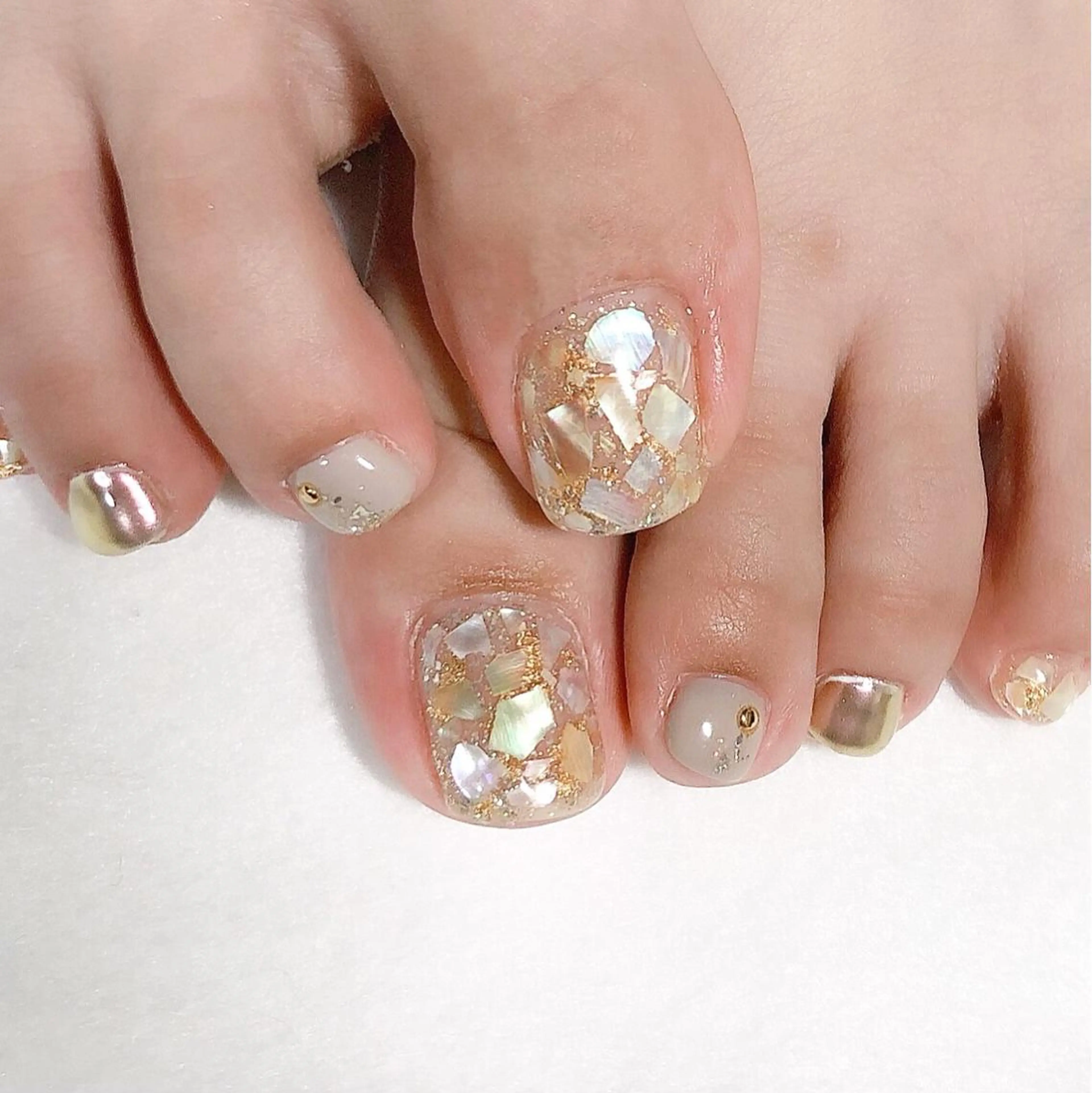 ネイル フットネイル ジェルネイル シンプルネイル 東 千夏のネイルデザイン