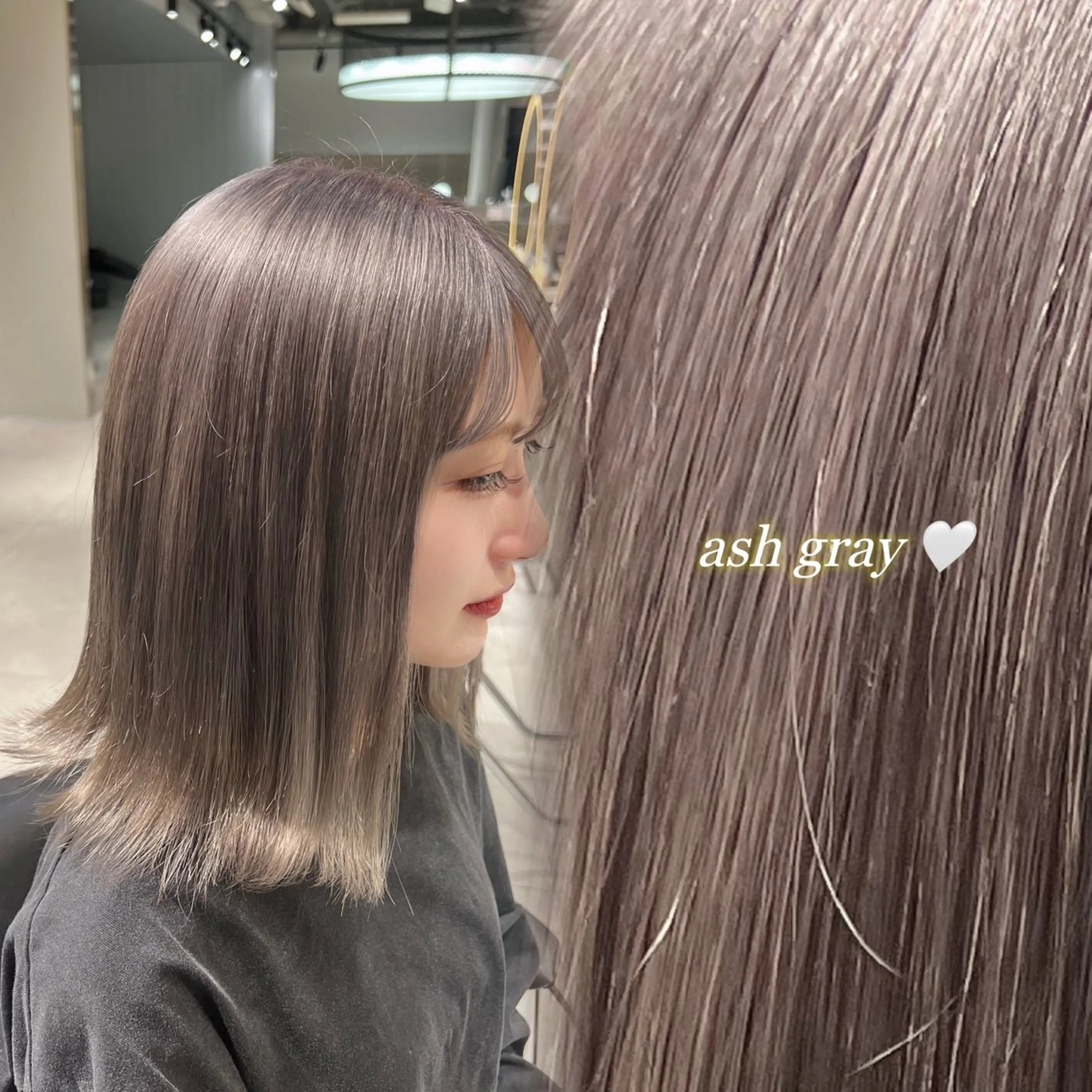 ミディアム カラー ブリーチ ハルナ / 韓国ヘア♪のヘアスタイル