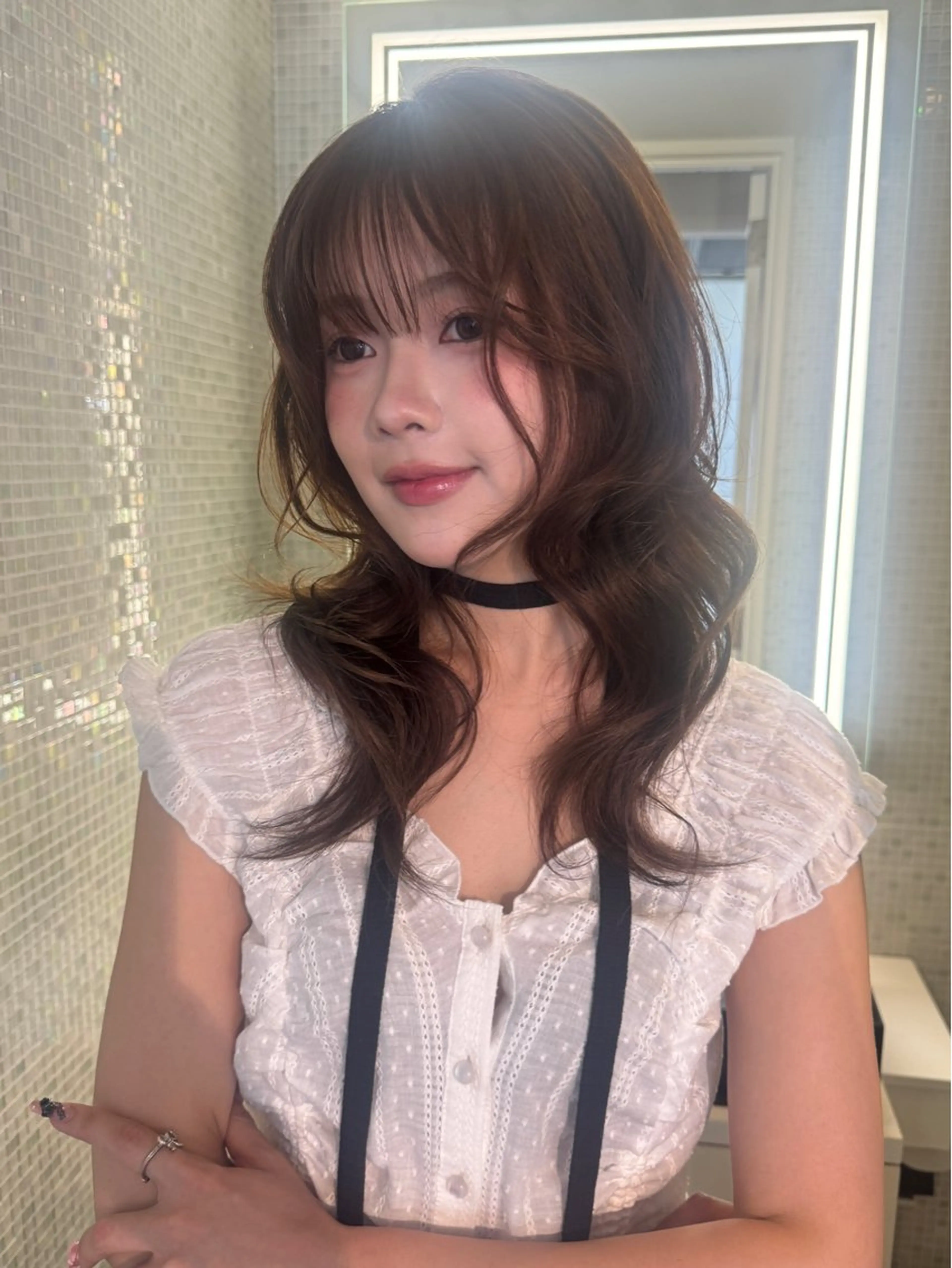 ロング カラー ヘアアレンジ ヘアカラー トリートメント minto/ 似合わせ/ハイトーンのヘアスタイル