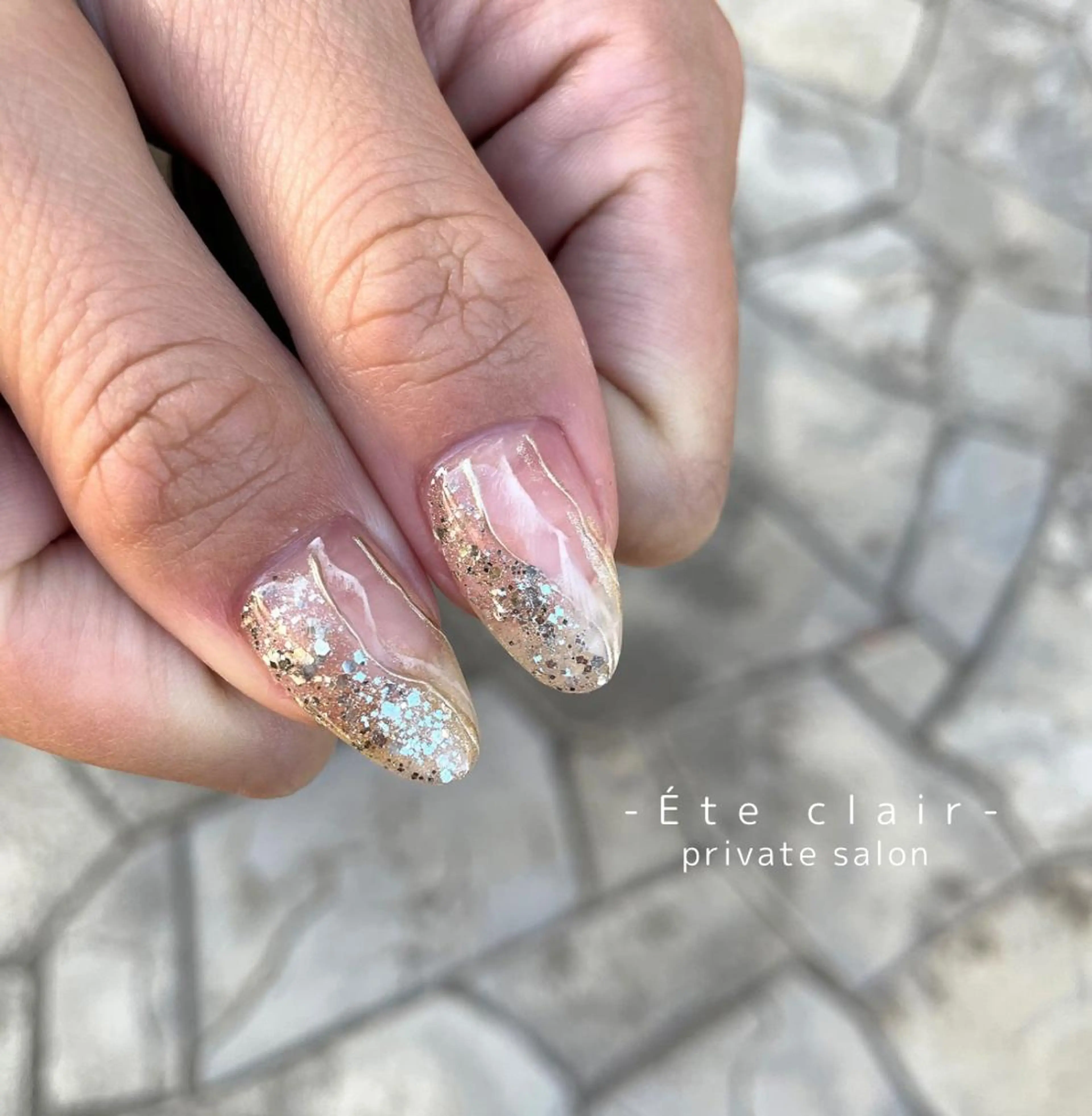 ネイル フットネイル ジェルネイル マグネットネイル ニュアンスネイル パラジェル Ète clair エテクレールのネイルデザイン