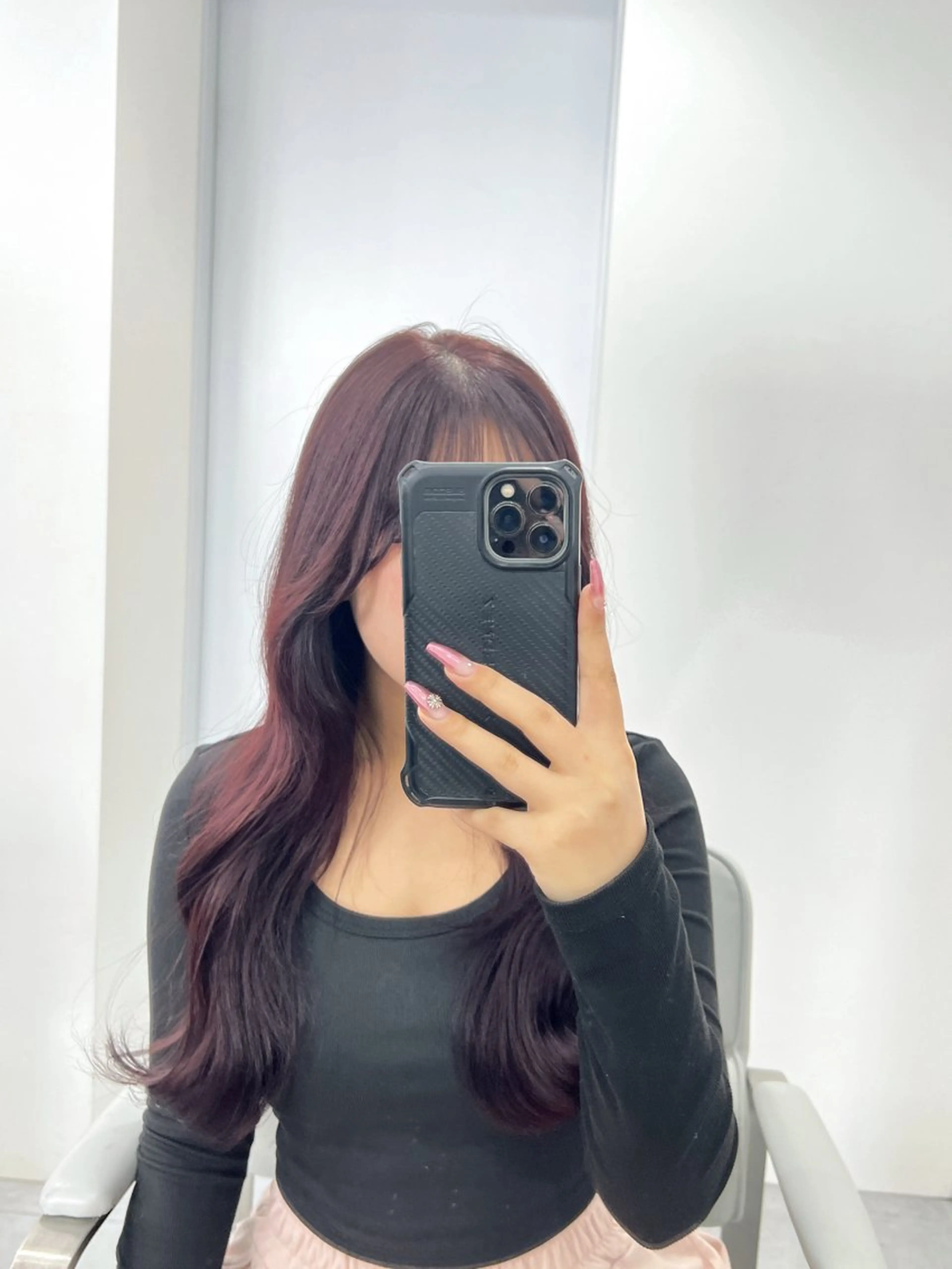 セミロング ヘアカラー トリートメント 韓国/顔周り/透明感 /レイヤー/ひなたのヘアスタイル