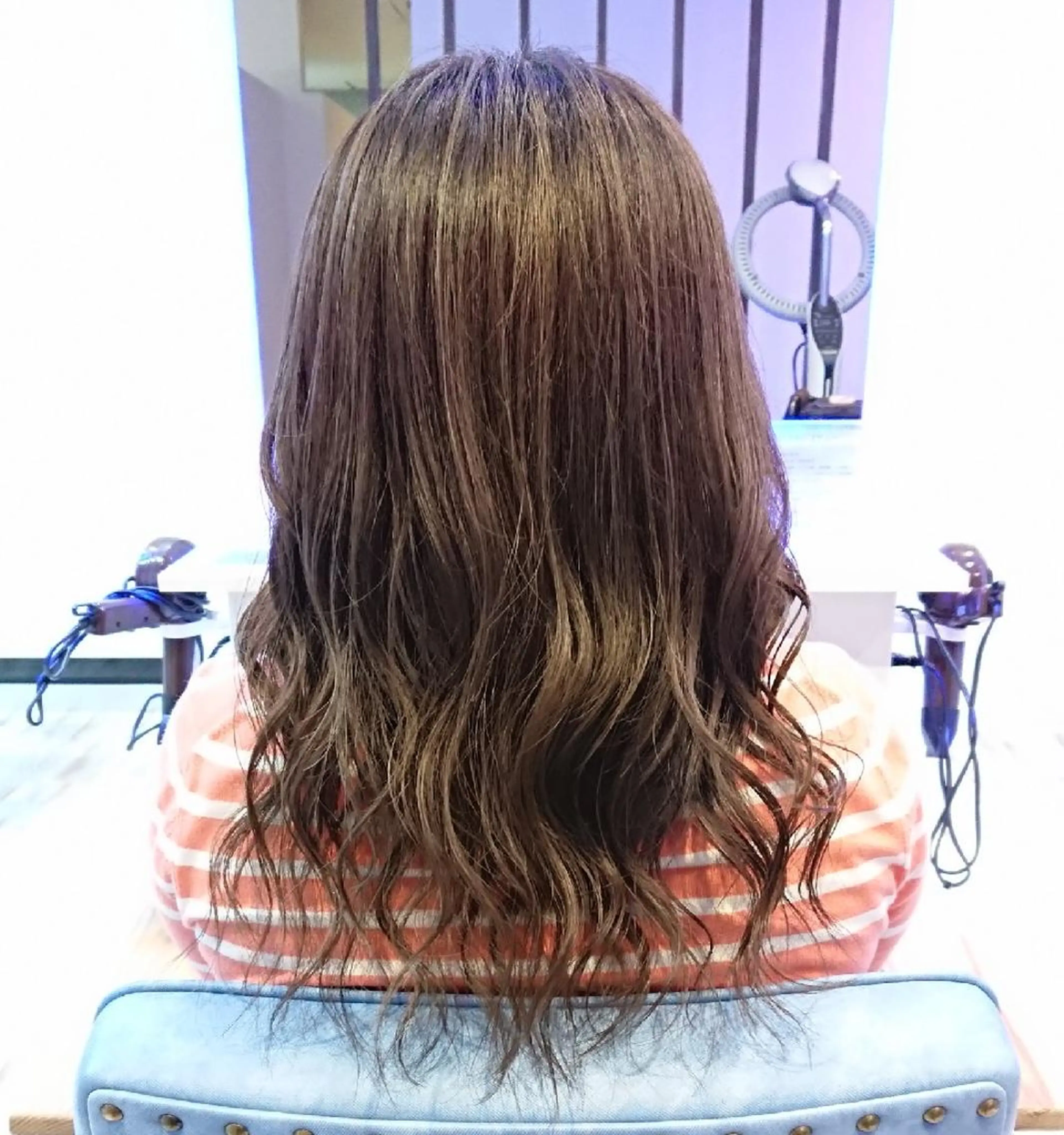 セミロング カラー ヘアアレンジ 小林 伸行のヘアスタイル