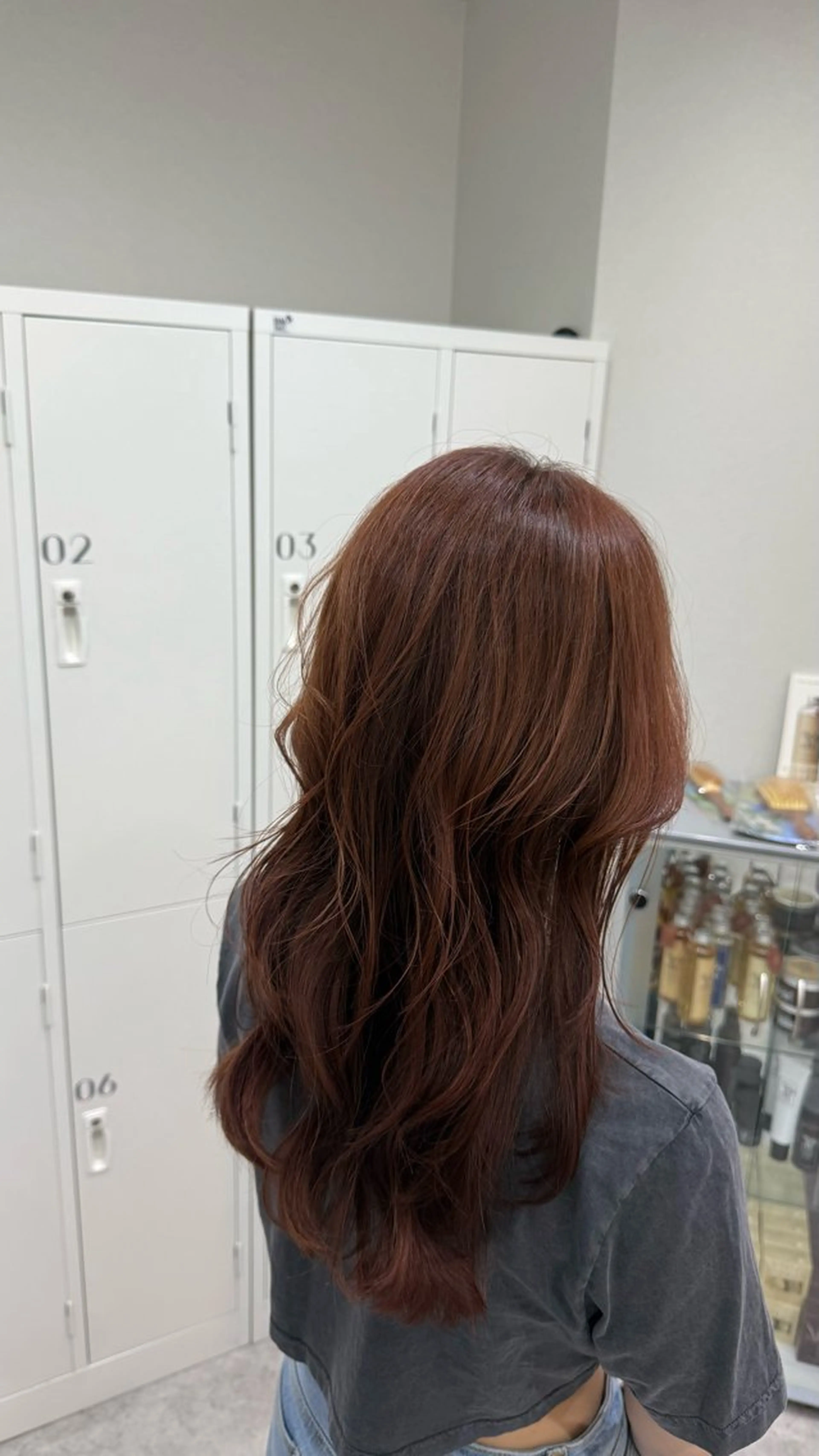 カラー ブラウンカラー レッドカラー 廣岡 慶紀のヘアスタイル